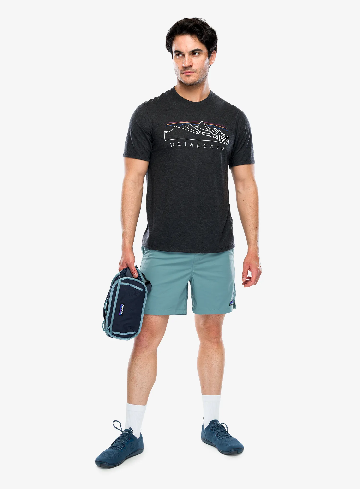 Brzosušeća majica Patagonia Cap Cool Trail Shirt Stratapeaks - ink black