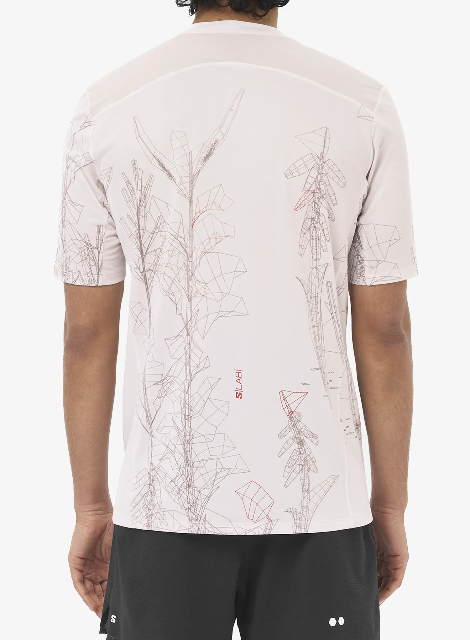 Brzosušeća majica Salomon S/Lab Ultra TEE AOP - lilac ash