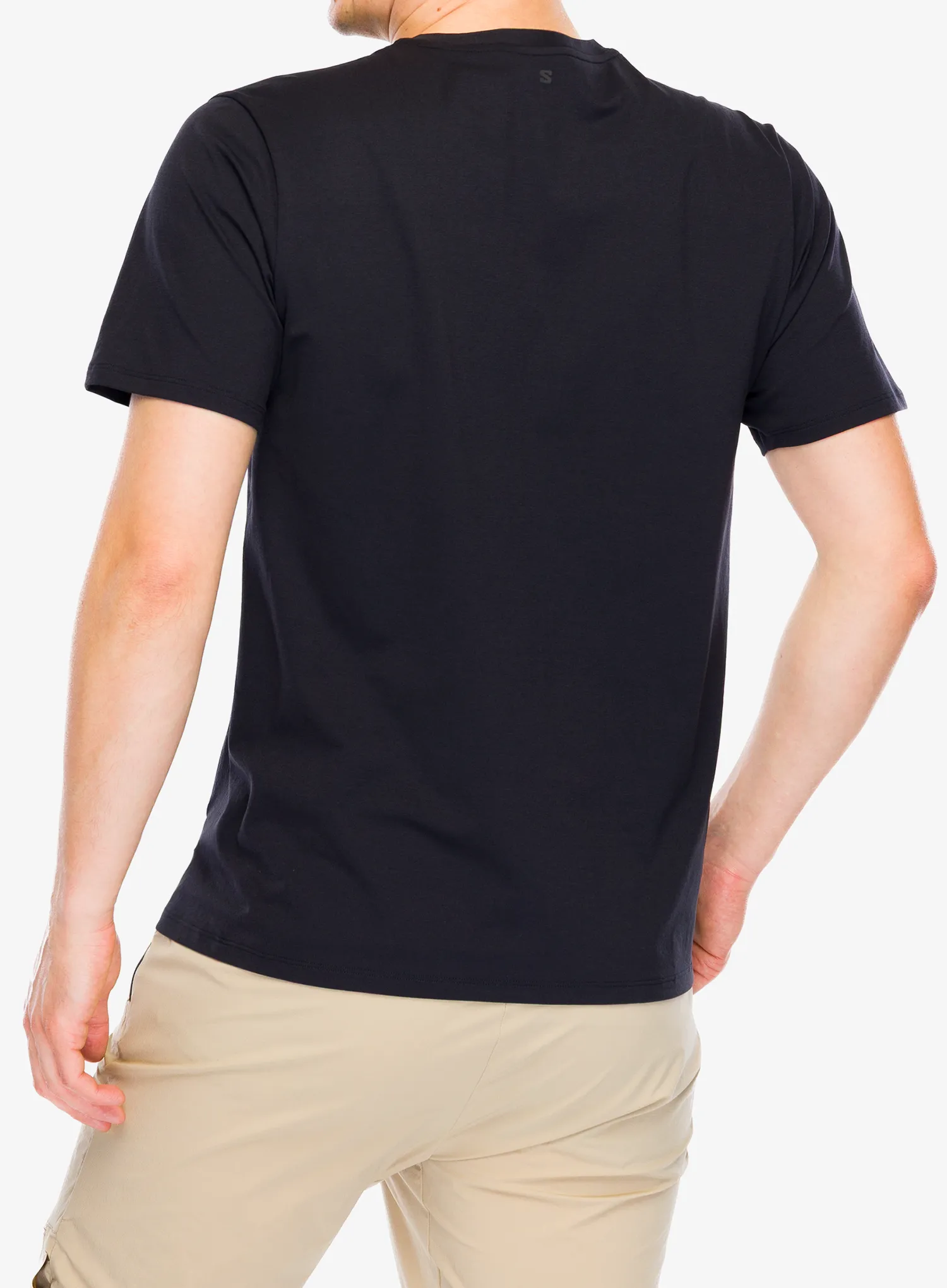 Brzosušeća majica Salomon Trackline S/S Tee - deep black