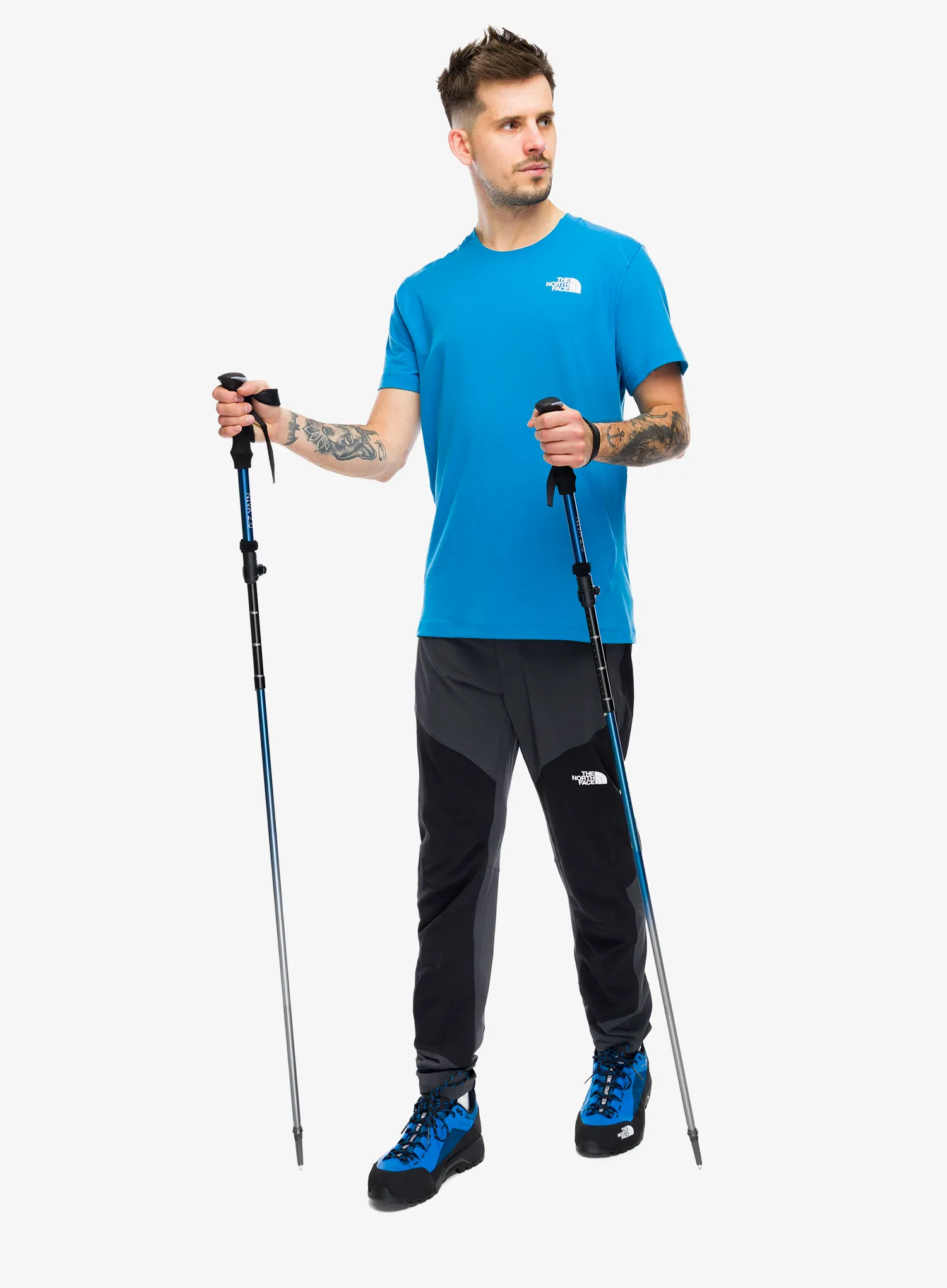 Brzosušeća majica The North Face Lightning Alpine S/S Tee - skyline blue