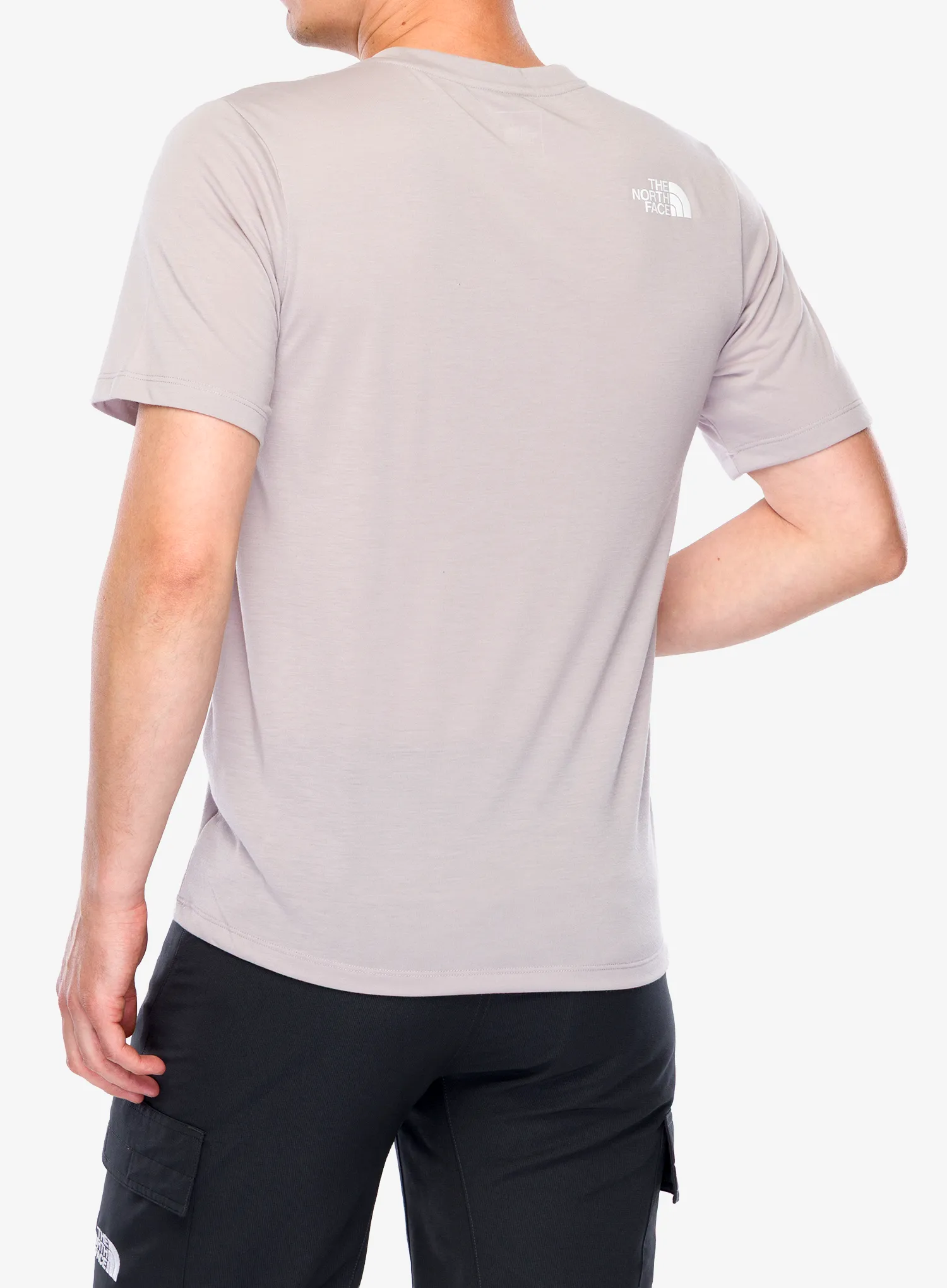 Brzosušeća majica The North Face Mountain Foundation Coordinates Tee - moonstone grey