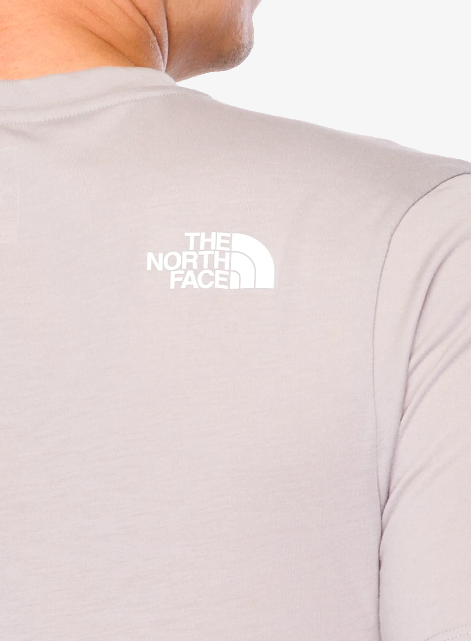Brzosušeća majica The North Face Mountain Foundation Coordinates Tee - moonstone grey