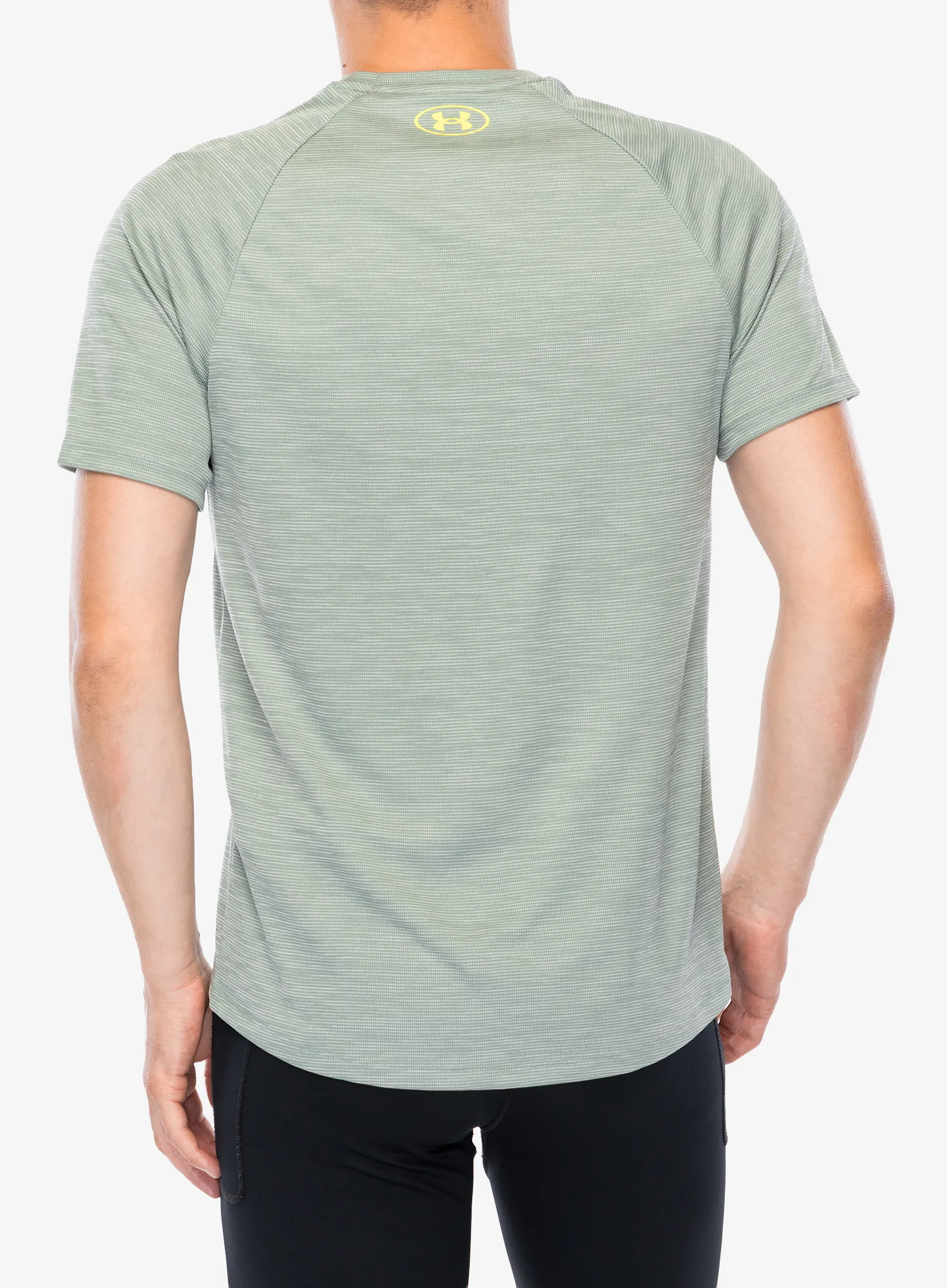 Brzosušeća majica Under Armour Tech Textured SS - hydro green/yellow