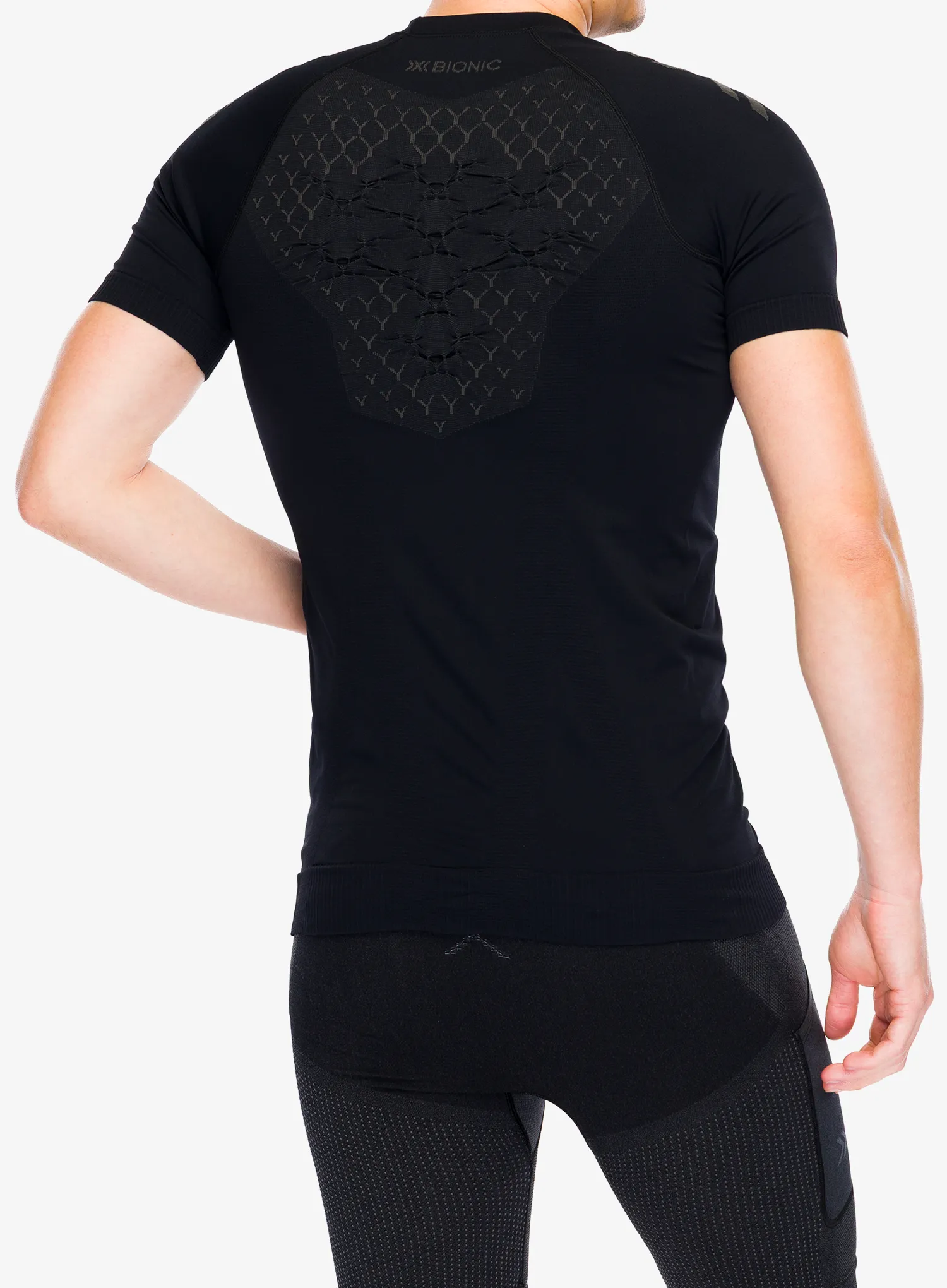 Brzosušeća majica X-Bionic Twyce Run Shirt S/S - black/charcoal