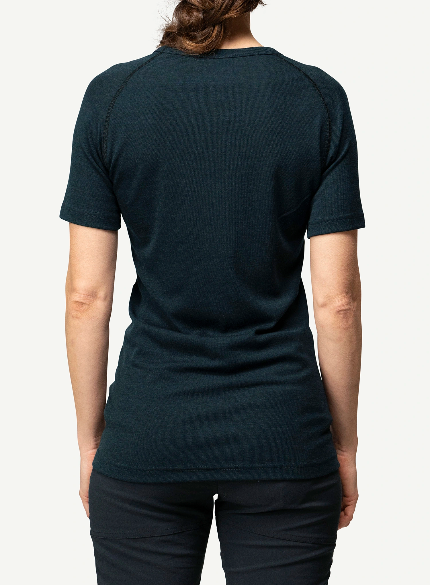 Ženska termoaktivna dukserica Devold Lauparen Merino 190 Base Tee - ink