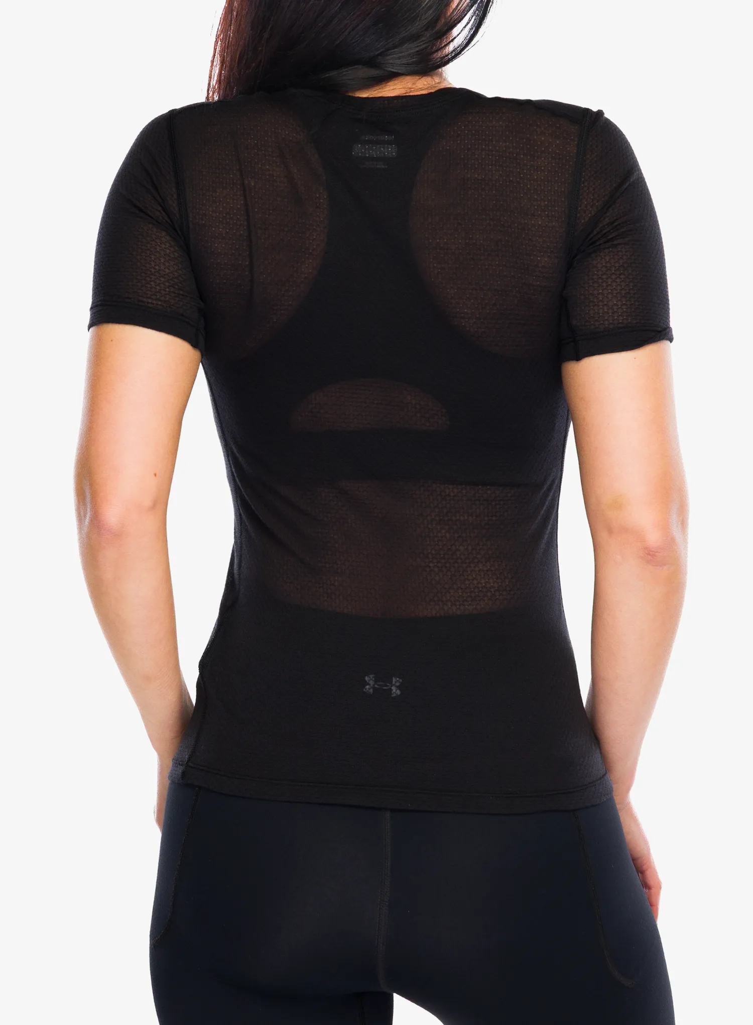Ženska termoaktivna dukserica Icebreaker Merino Blend 75 Cool-Lite Featherlight SS Crewe - black