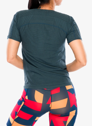 Ženska termoaktivna dukserica UYN Sparkcross Self Layer Ow Shirt SS - stormy weather