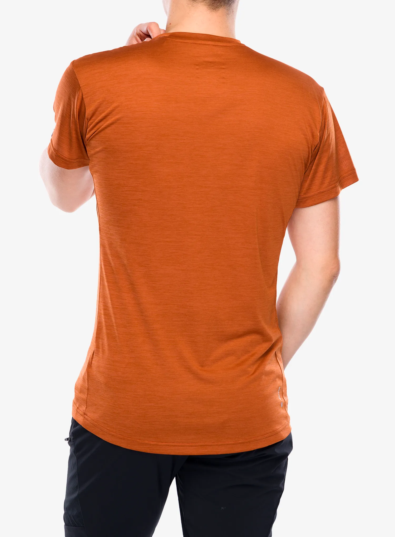Termo majica Salewa Puez Melange Dry S/S Tee - bombay brown melange