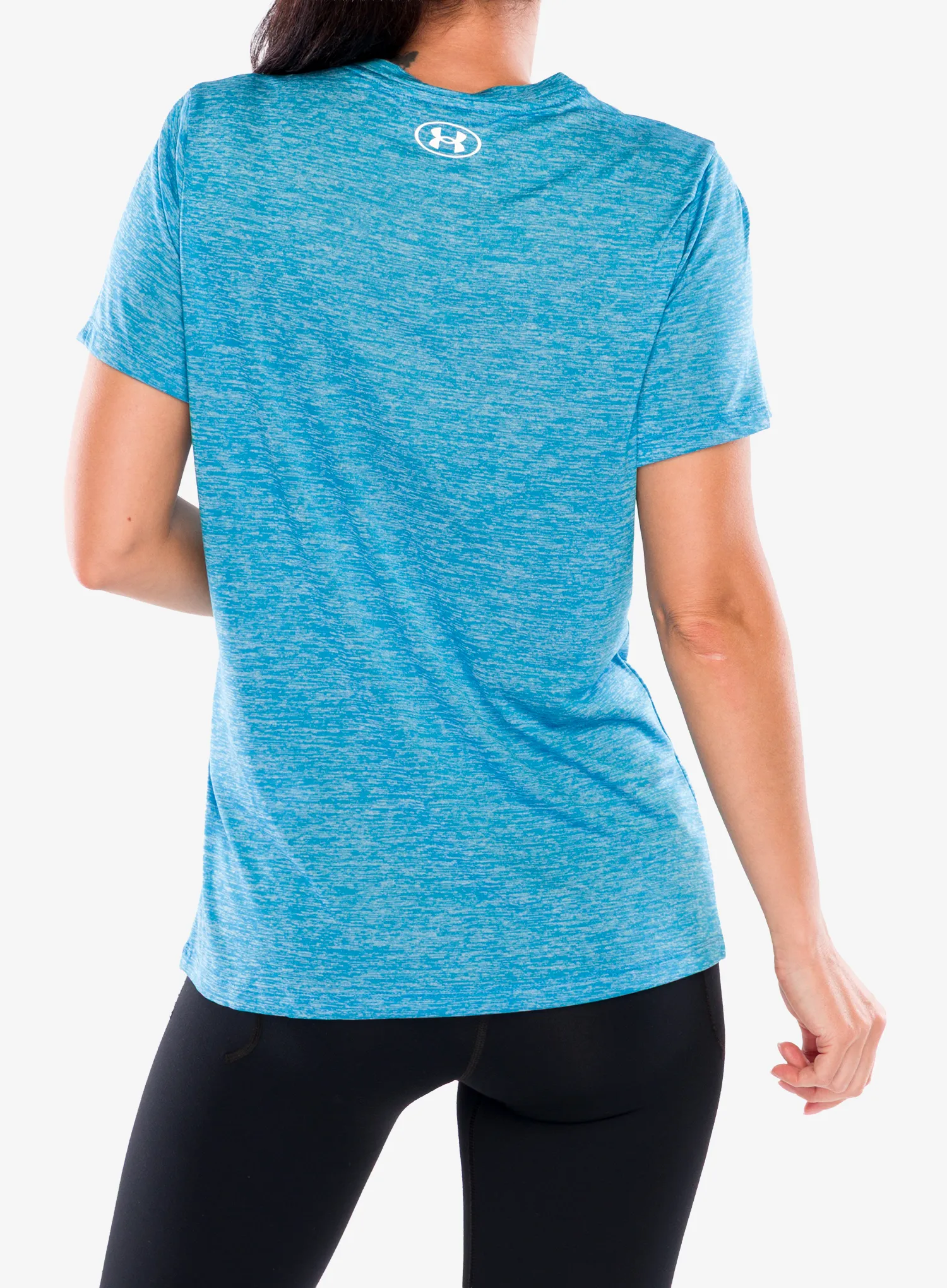 Ženska majica za trening Under Armour UA Tech Twist SSC - ether blue/white