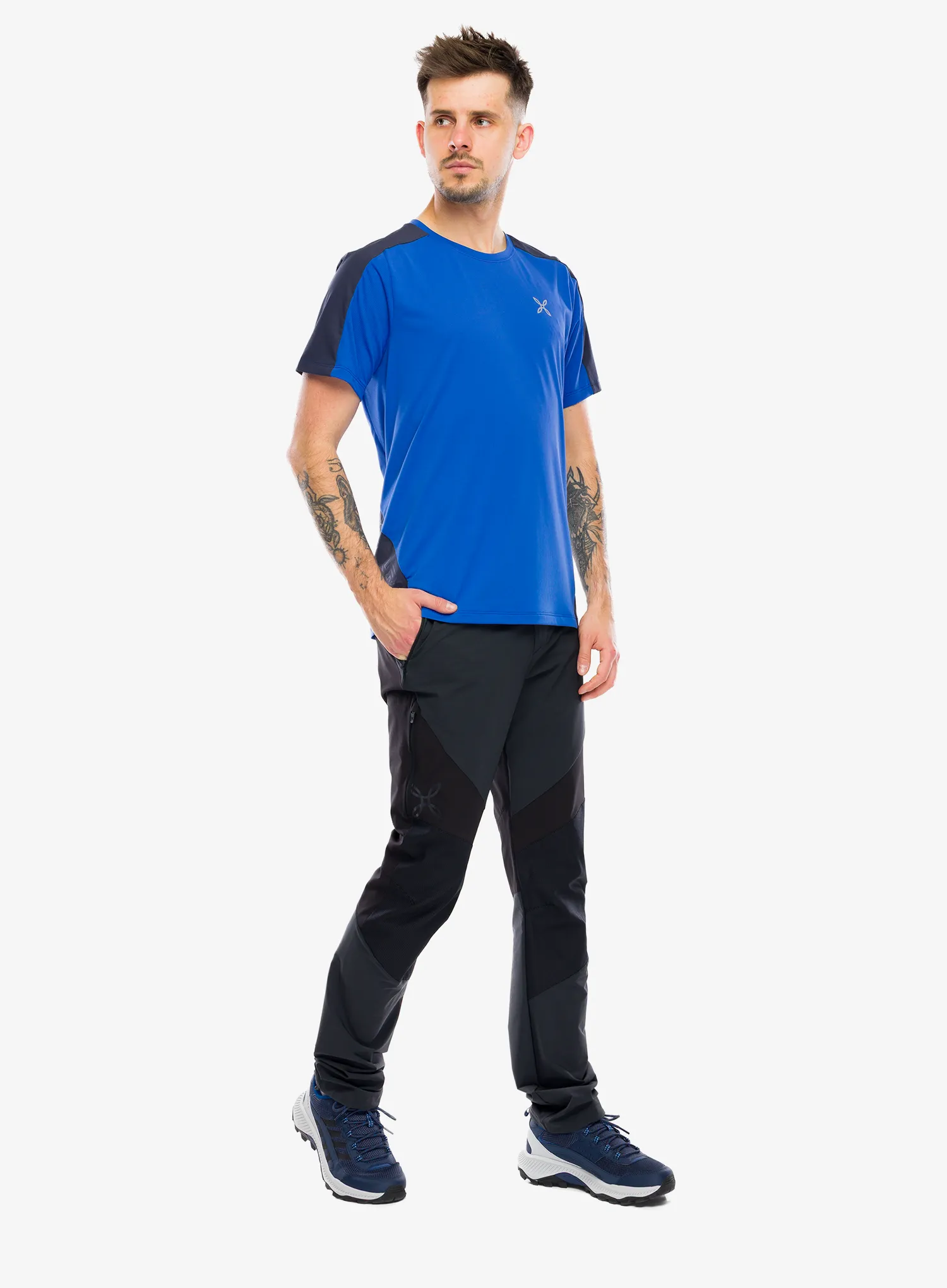 Majica za trening Montura Hade T-Shirt - b.blue/graphite blue