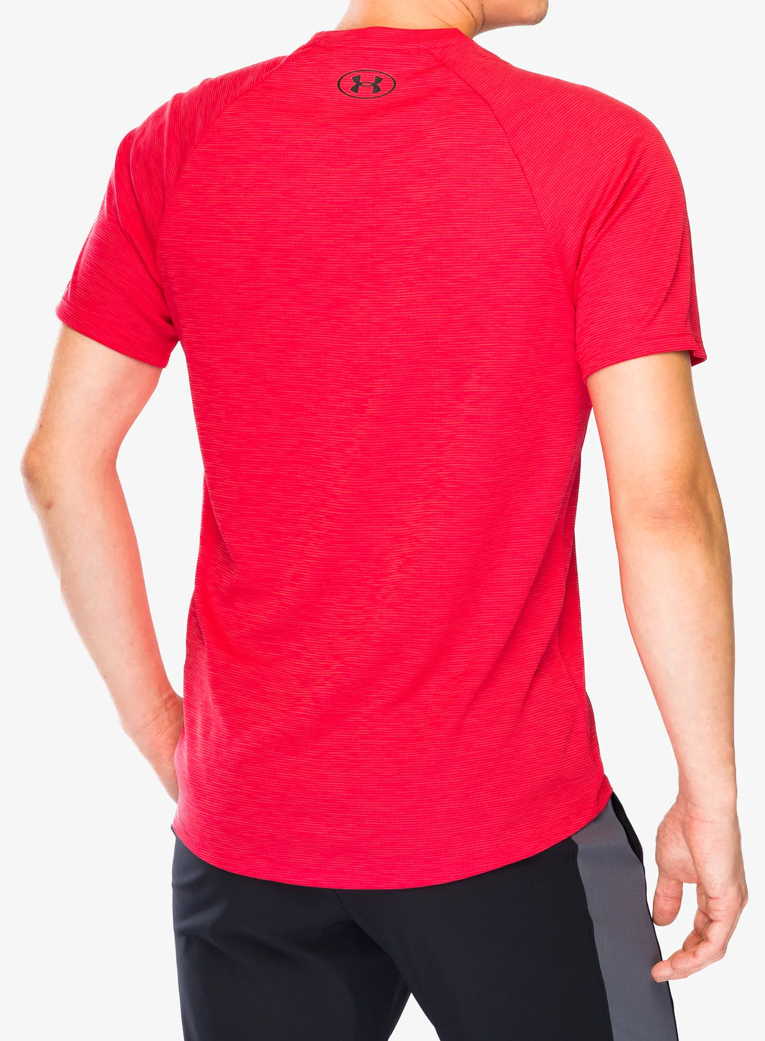 Majica za trening Under Armour Tech Textured S/S - racer red/black
