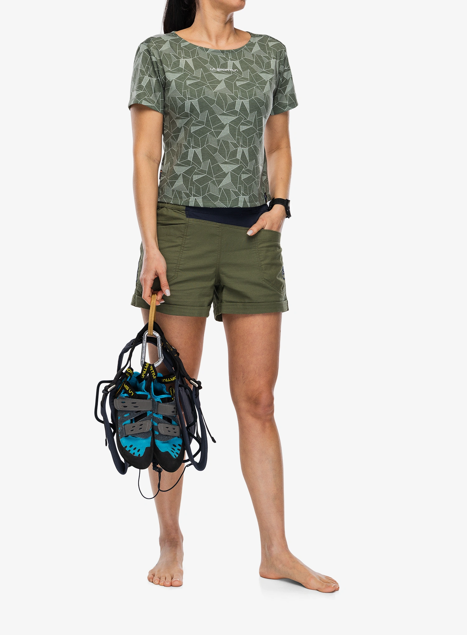 Ženska penjačka majica La Sportiva Dimension T-Shirt - cypress