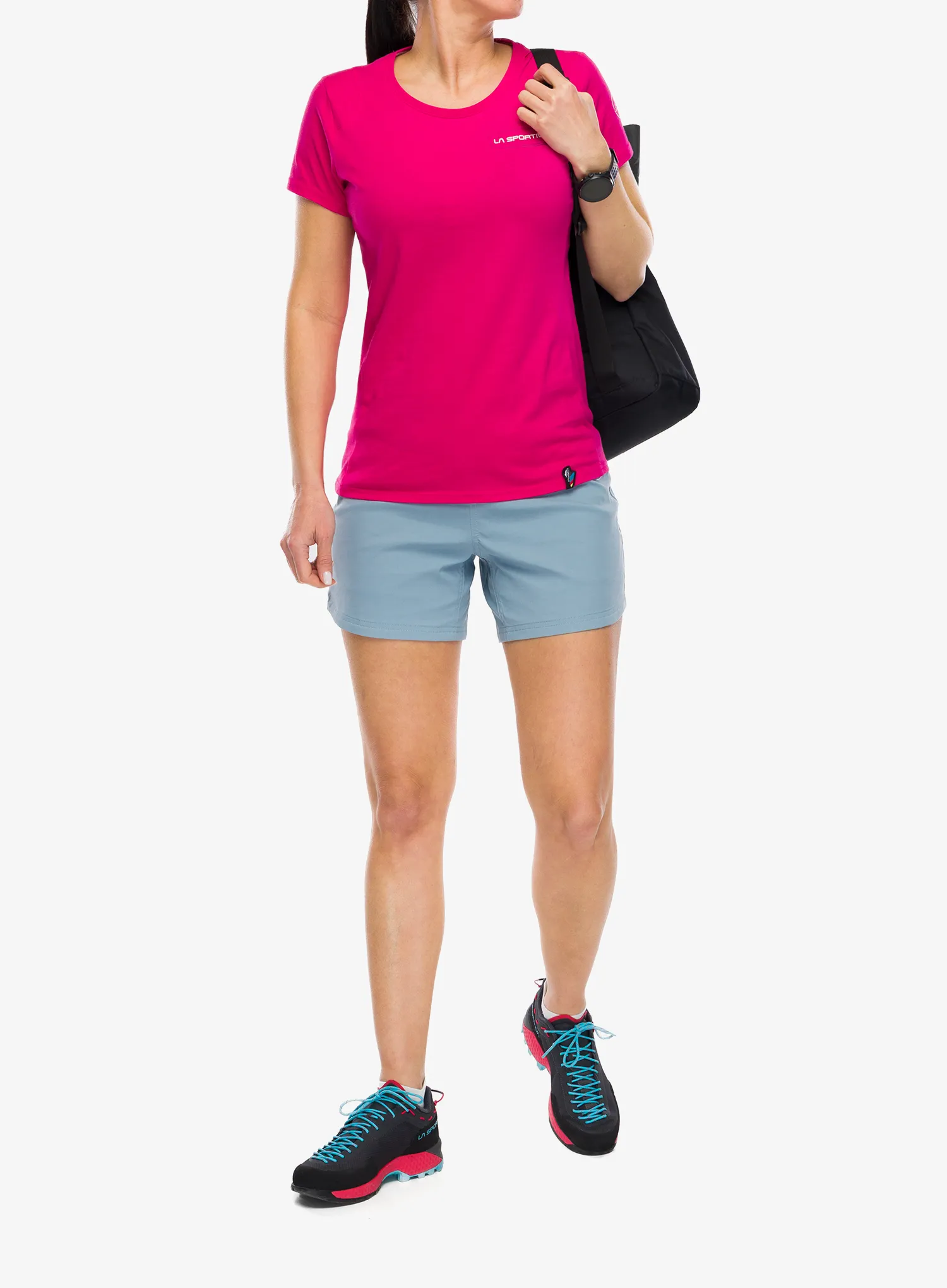 Ženska penjačka majica La Sportiva Mantra T-Shirt - azalea/chalk
