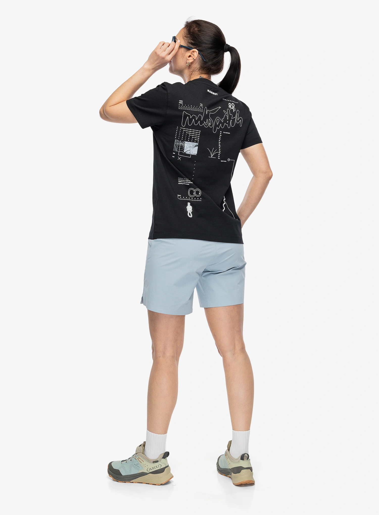Ženska penjačka majica Mammut Mammut Base T-Shirt Multi-Pitch - black