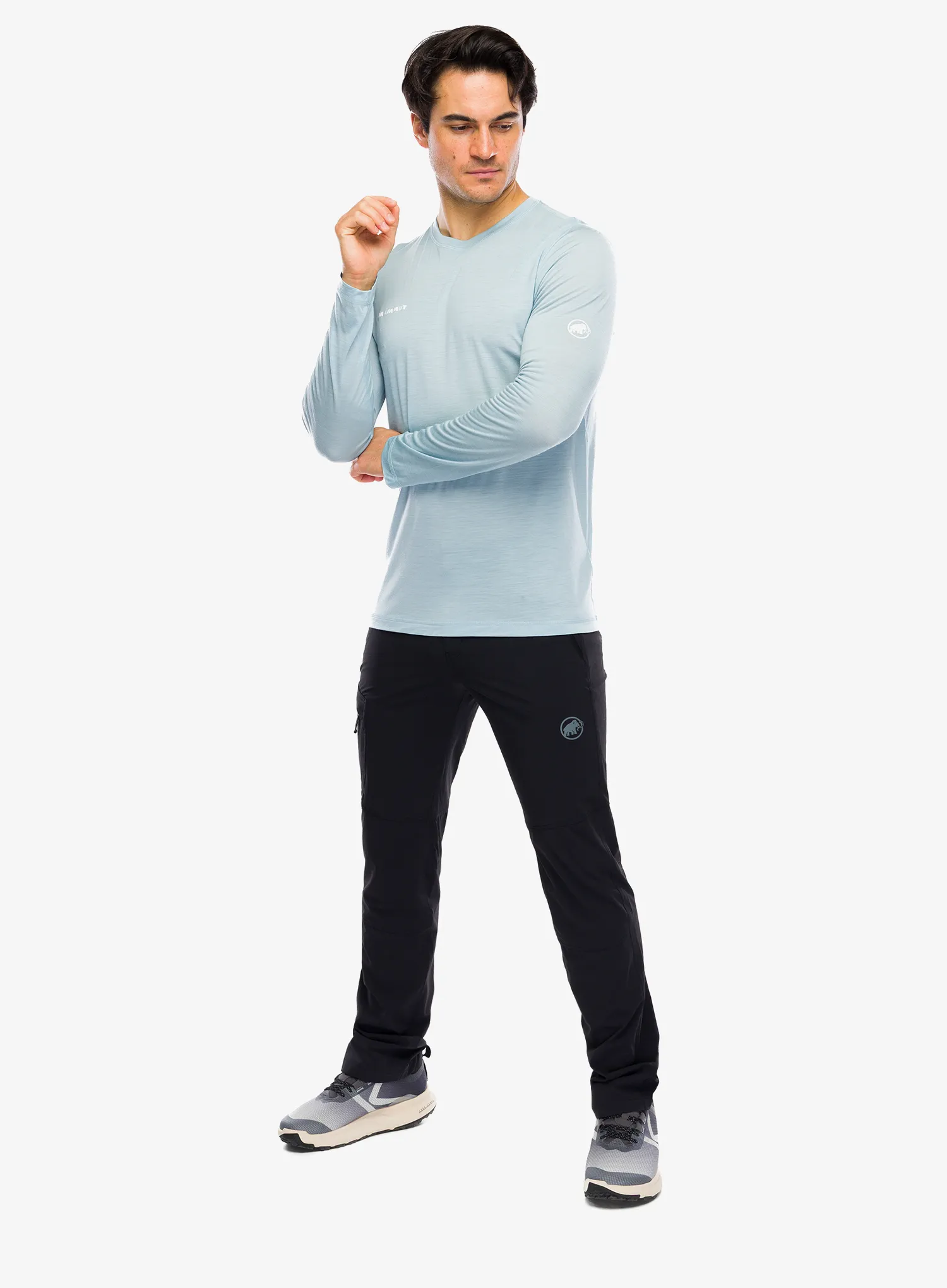 Majica dugih rukava Mammut Tree Wool FL Longsleeve - nebla