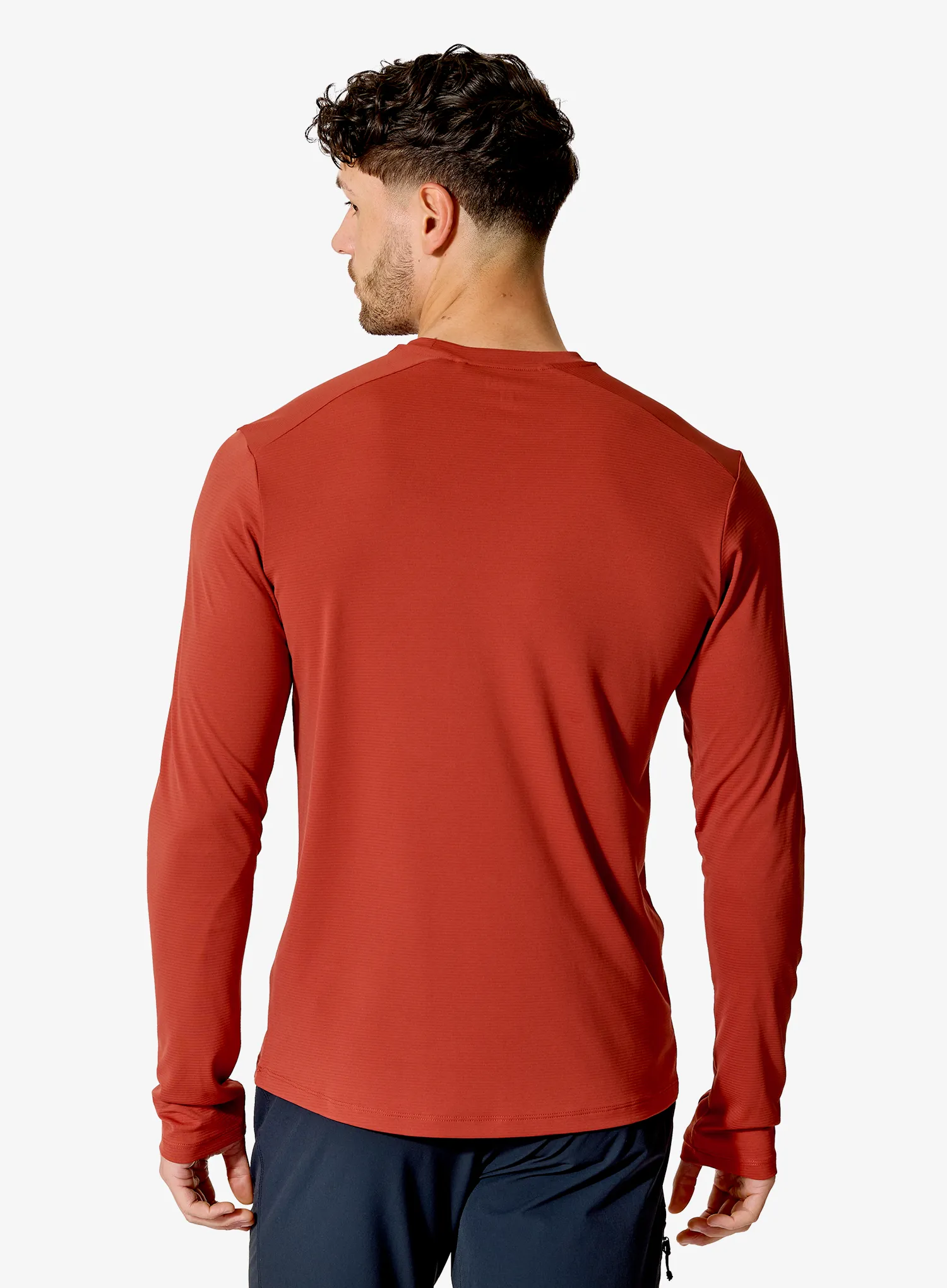 Majica dugih rukava Rab Force LS Tee - tuscan red