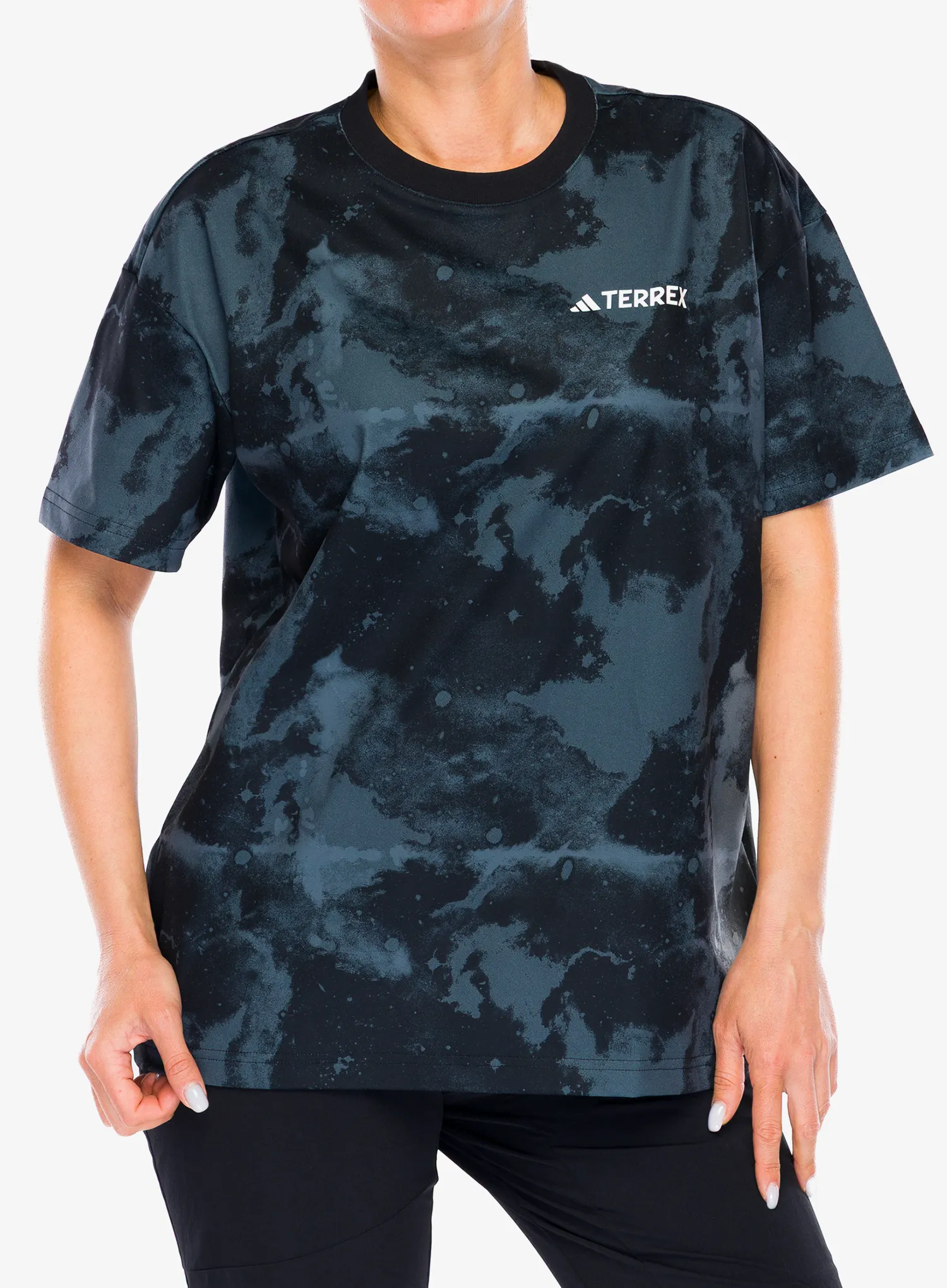 Majica s tiskom adidas TERREX Nat Geo AEROREADY Graphic T-Shirt - black