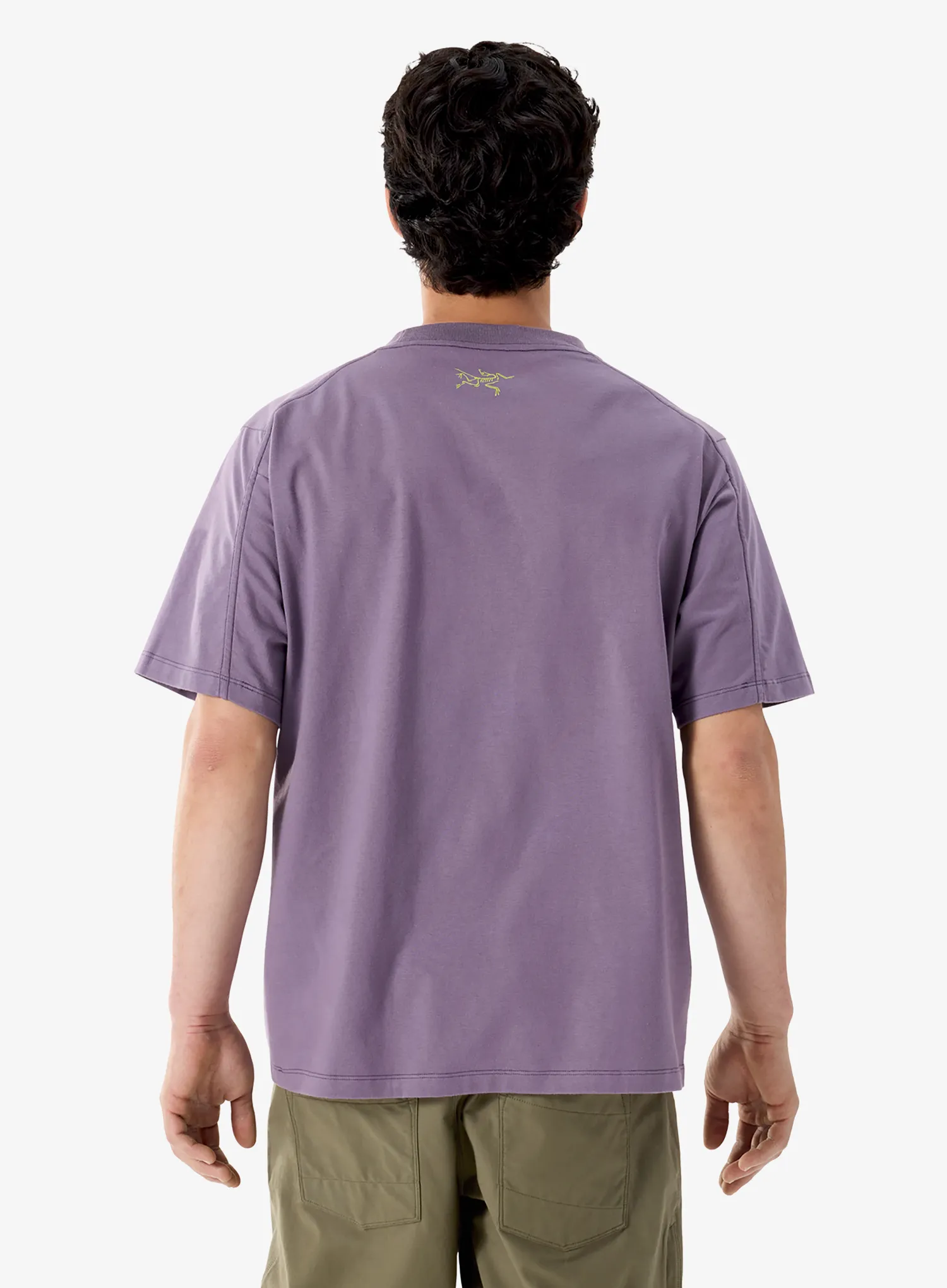 Majica s tiskom Arcteryx Kragg Cotton Lithographica SS - lt moondrop