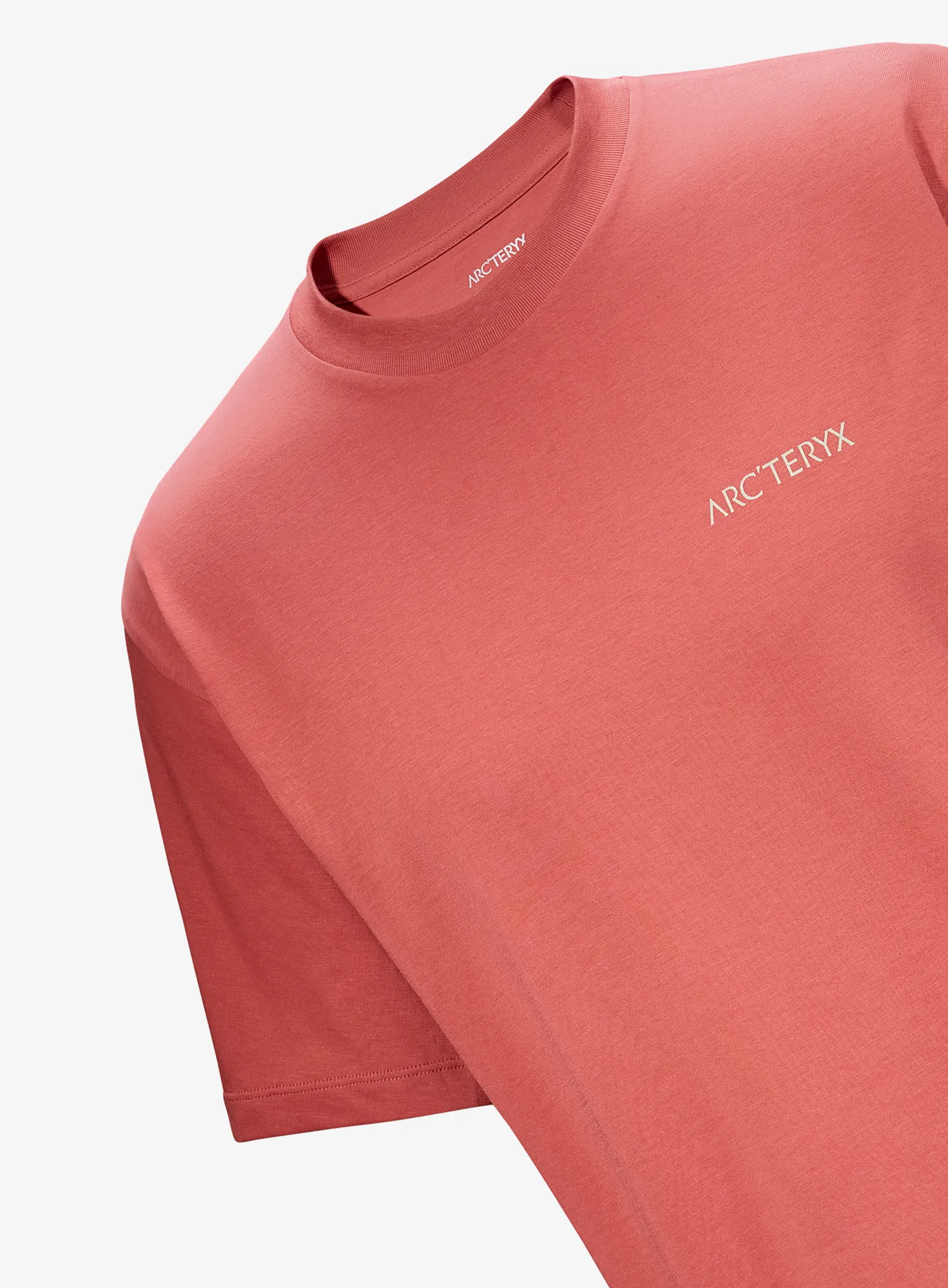 Majica s tiskom Arcteryx Kragg SL Cotton Blurred Bird SS - stone red