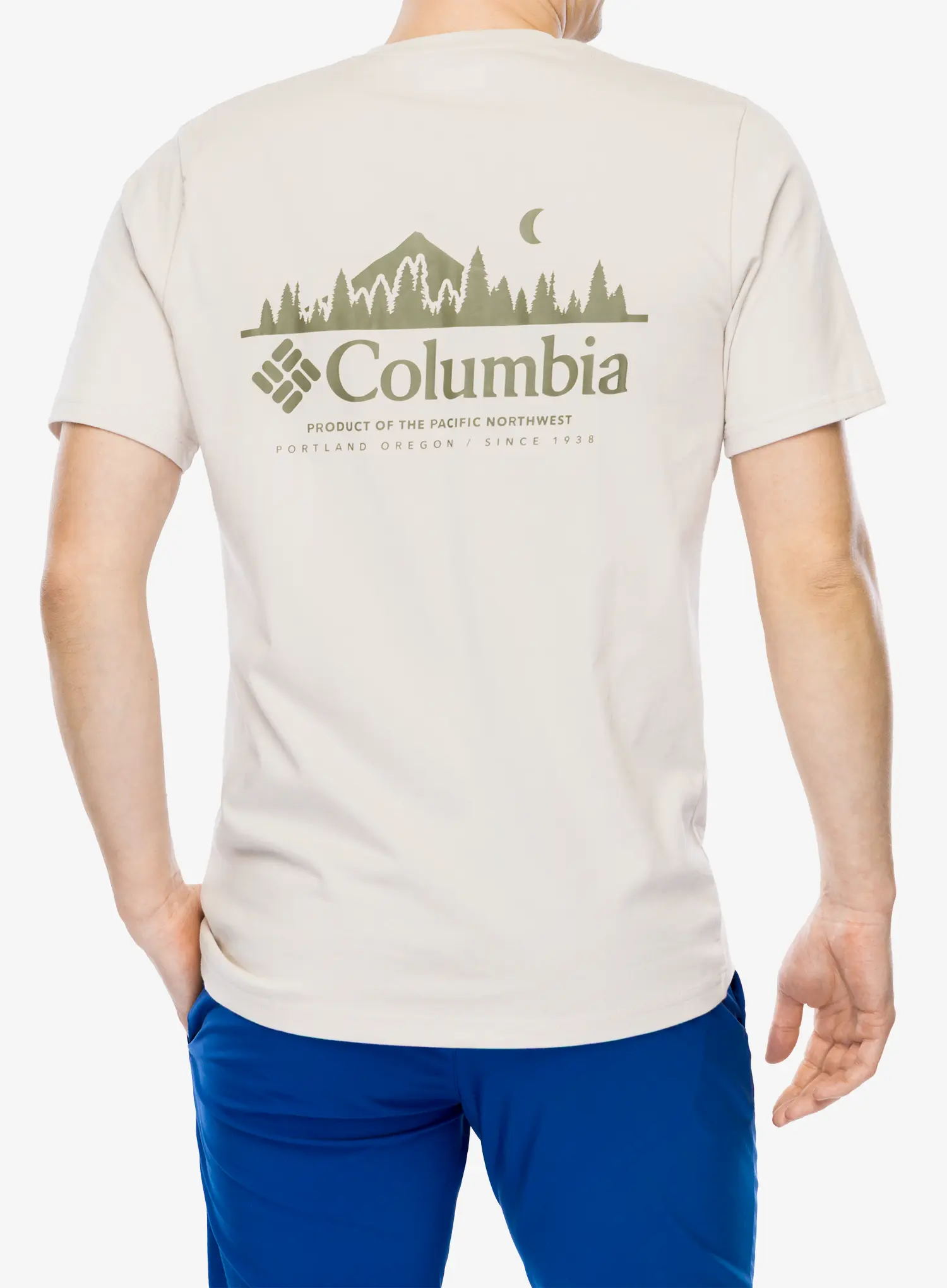 Majica s tiskom Columbia Hageman Graphic Tee - dark stone/heavenly horizons