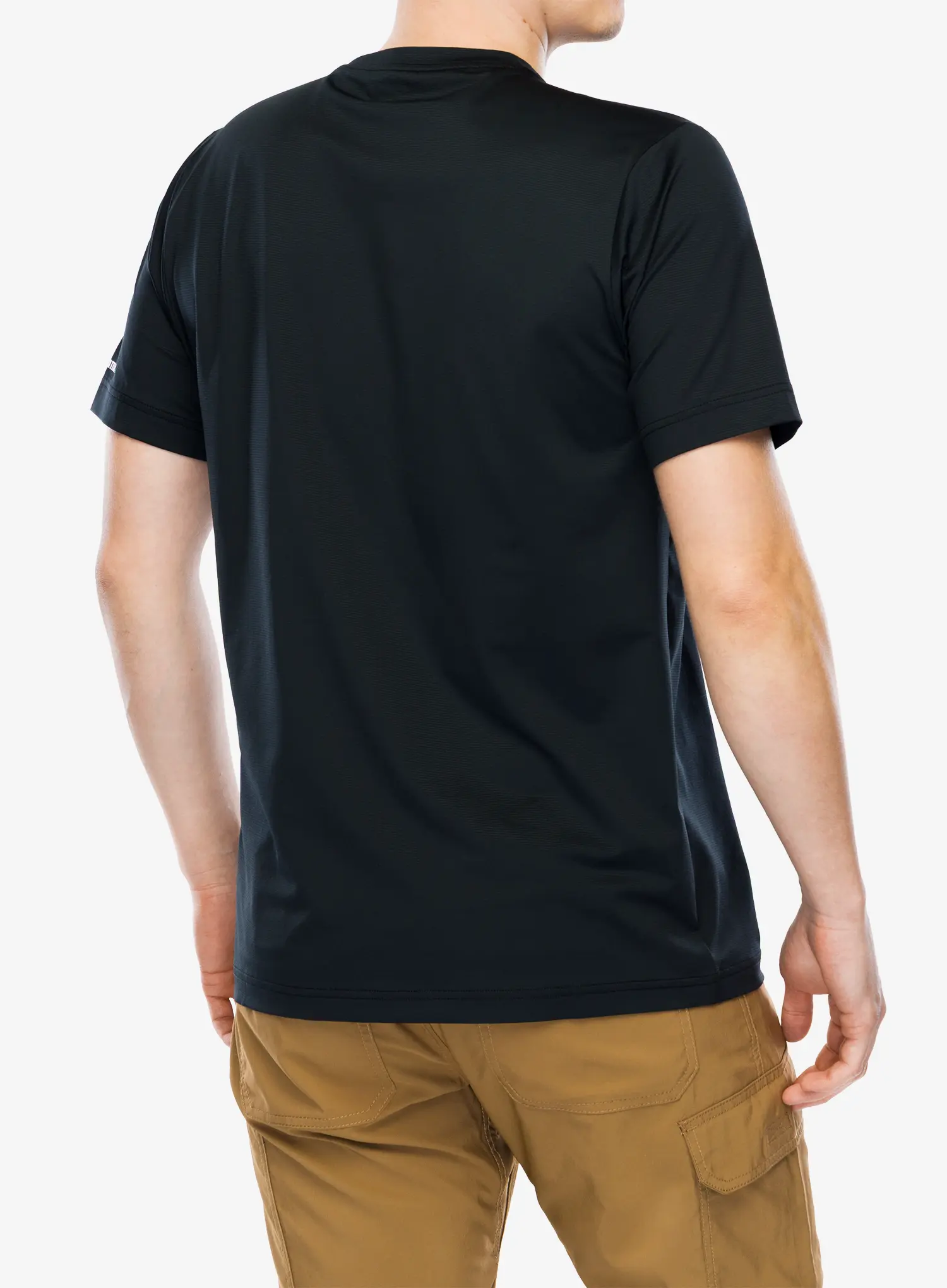 Majica s tiskom Columbia Ice Lake II S/S Tee - black/peak direction