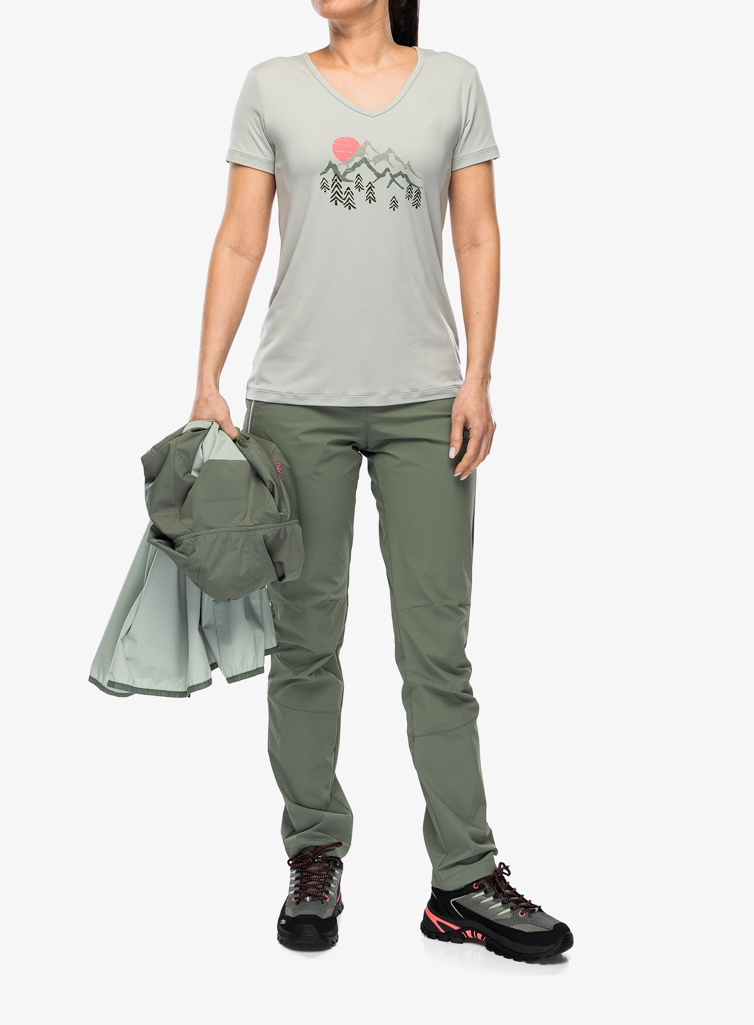 Ženska majica s tiskom CMP Missy T-Shirt - pistacchio