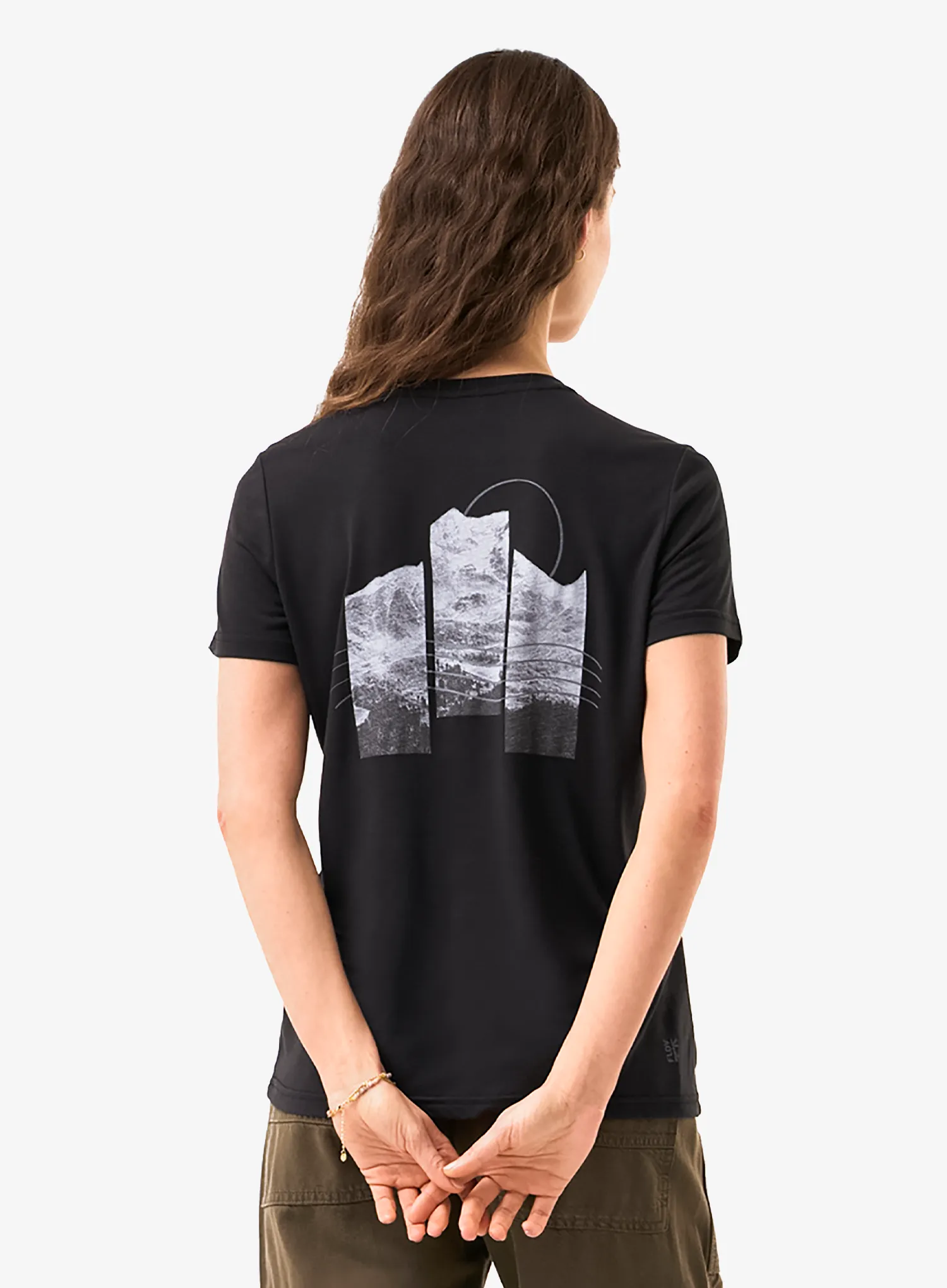 Ženska majica s tiskom Flov Manresa - black/light grey