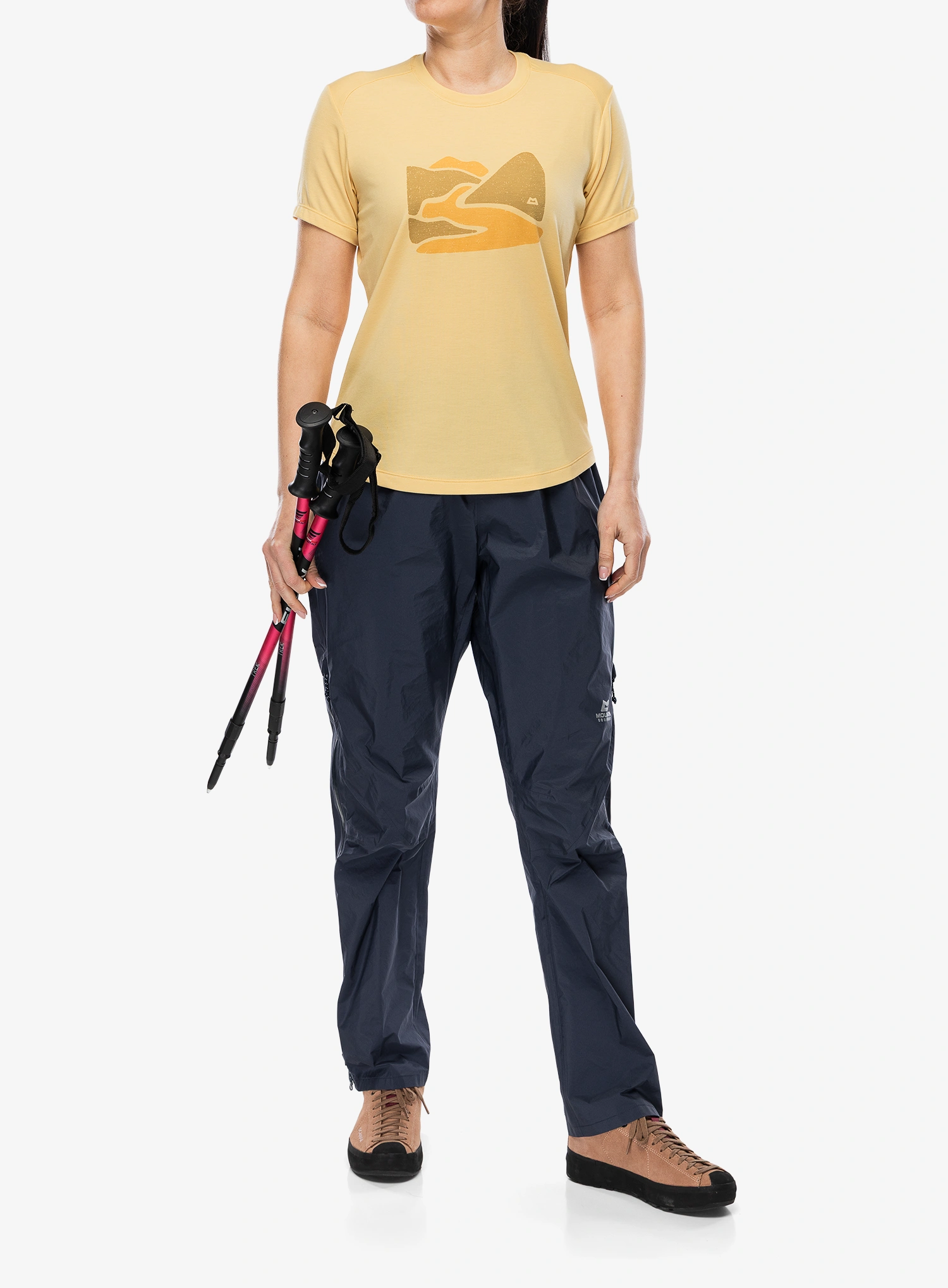 Ženska majica s tiskom Mountain Equipment Headpoint Graphic Tee - rattan
