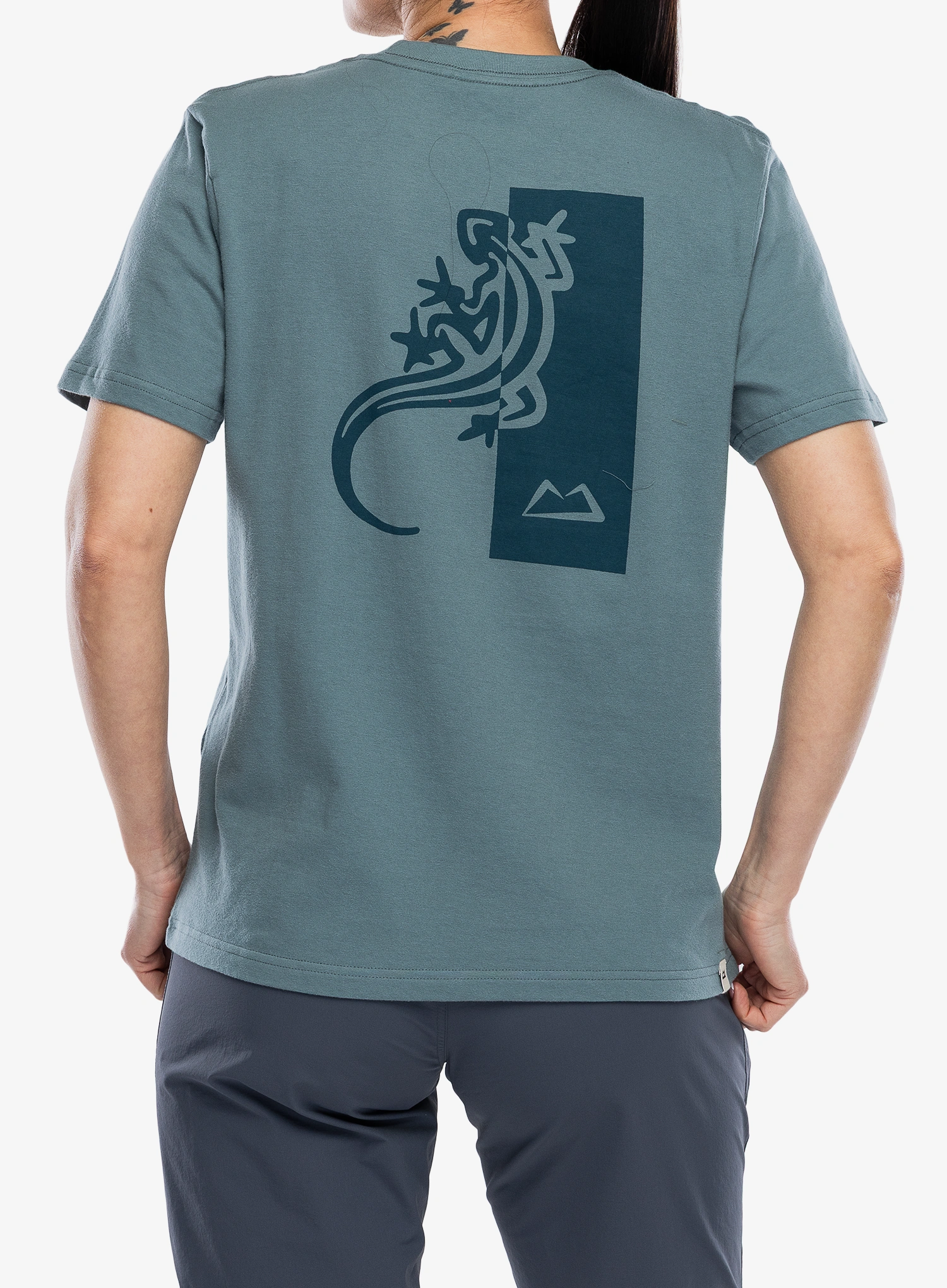 Ženska majica s tiskom Mountain Equipment Podus Tee - blue goblin 