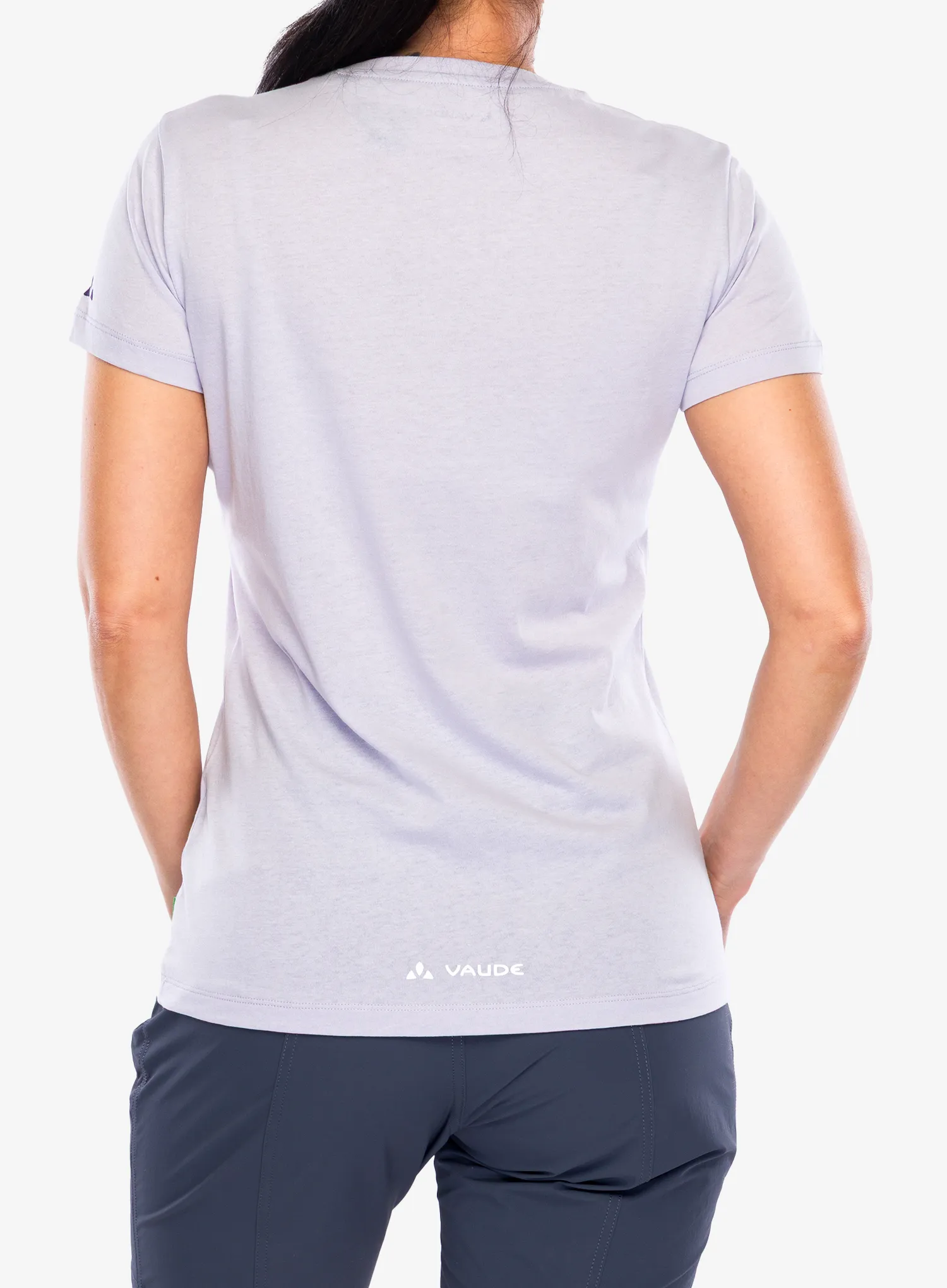 Ženska majica s tiskom Vaude Cyclist T-Shirt V - lavender