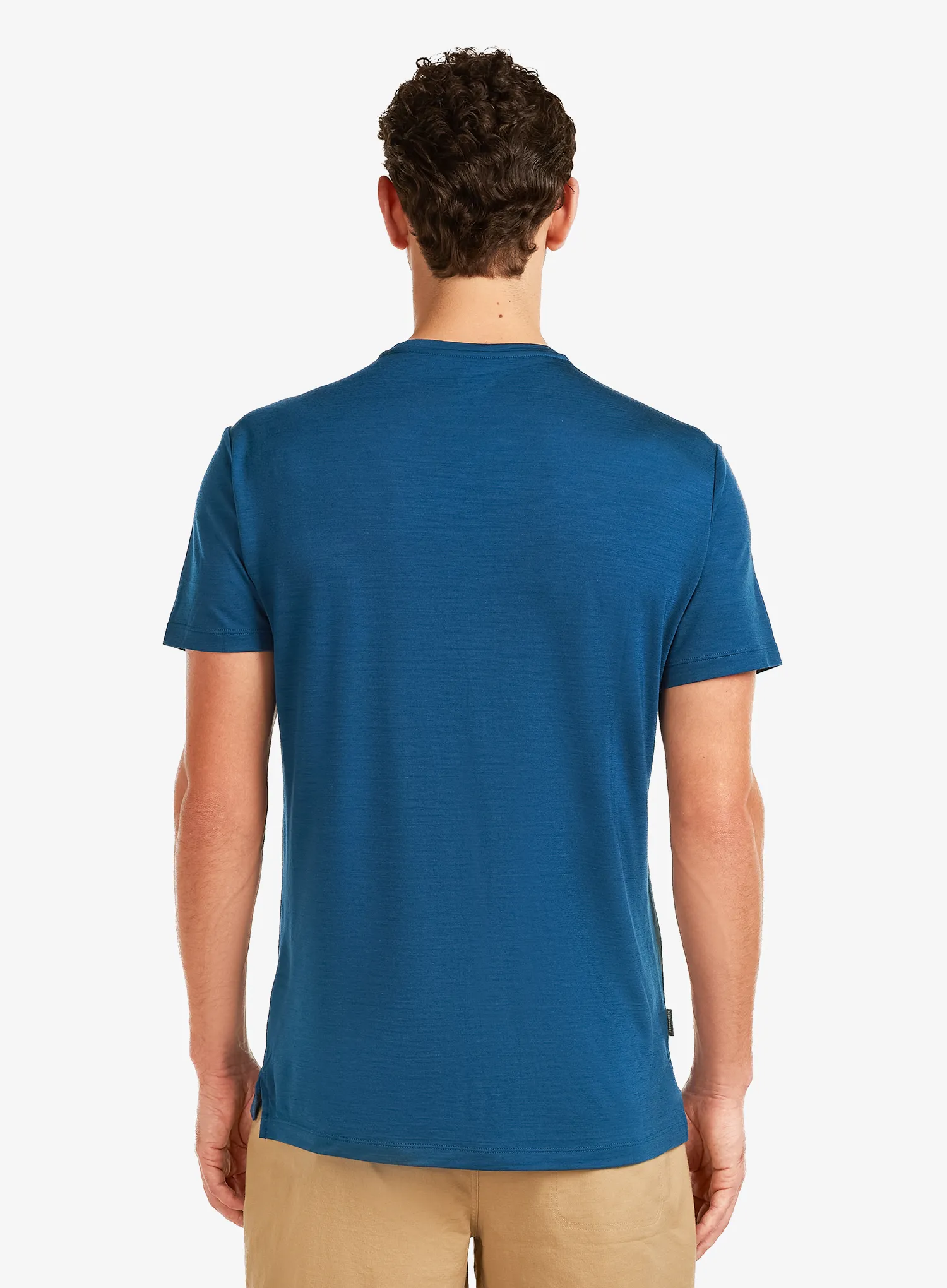 Majica s tiskom Icebreaker Merino 125 Cool-Lite Sphere SS Tee Beta - atlantis