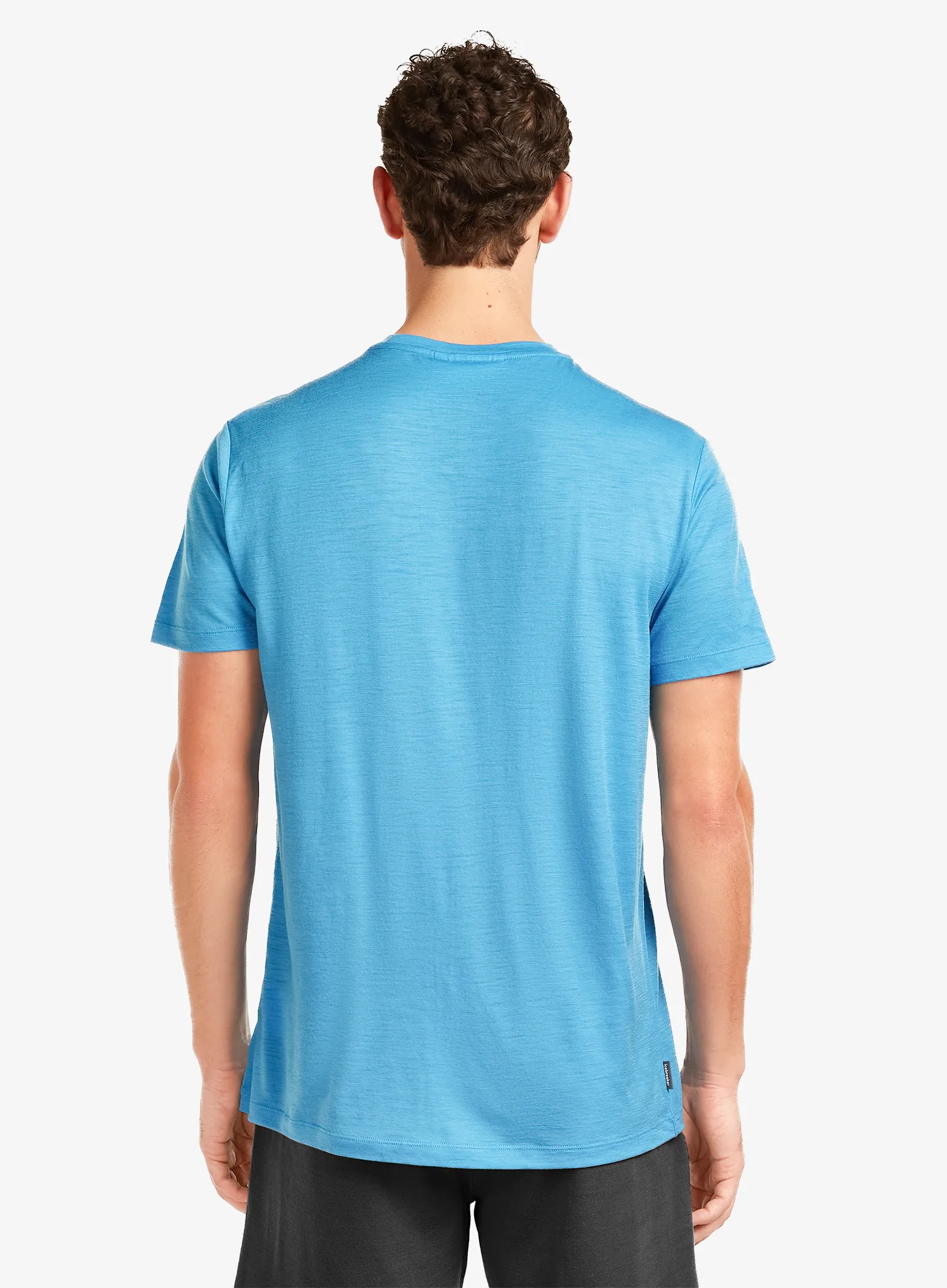 Majica s tiskom Icebreaker Merino 150 Tech Lite SS Tee Range Stripes - arctic