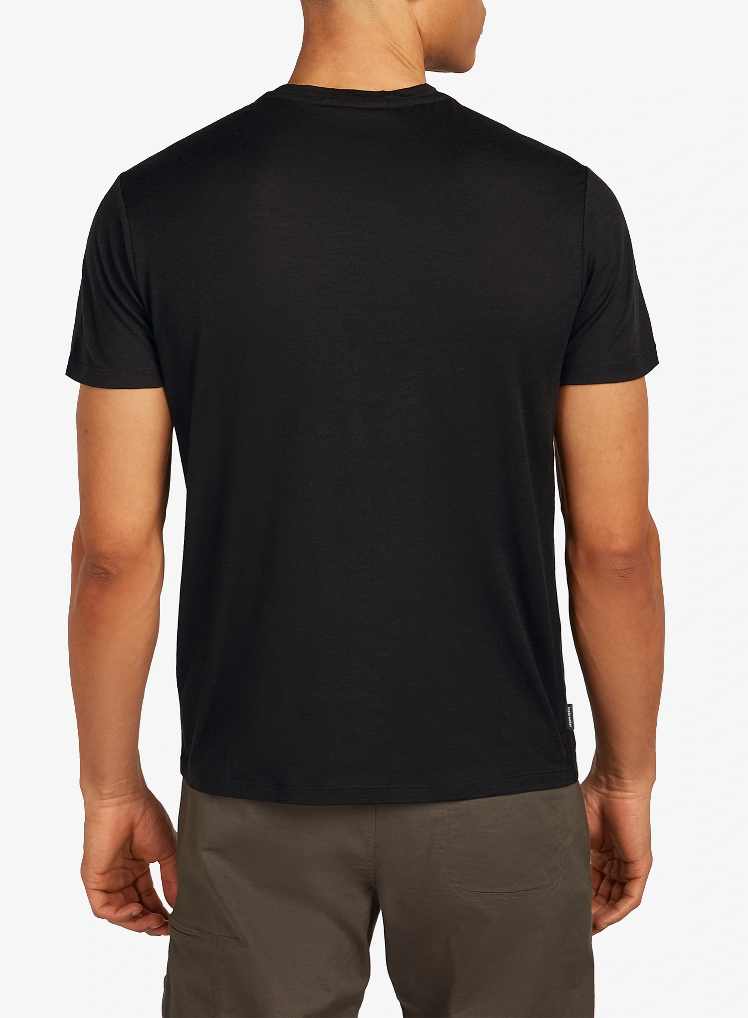 Majica s tiskom Icebreaker Merino 150 Tech Lite SS Tee Snow Day - black