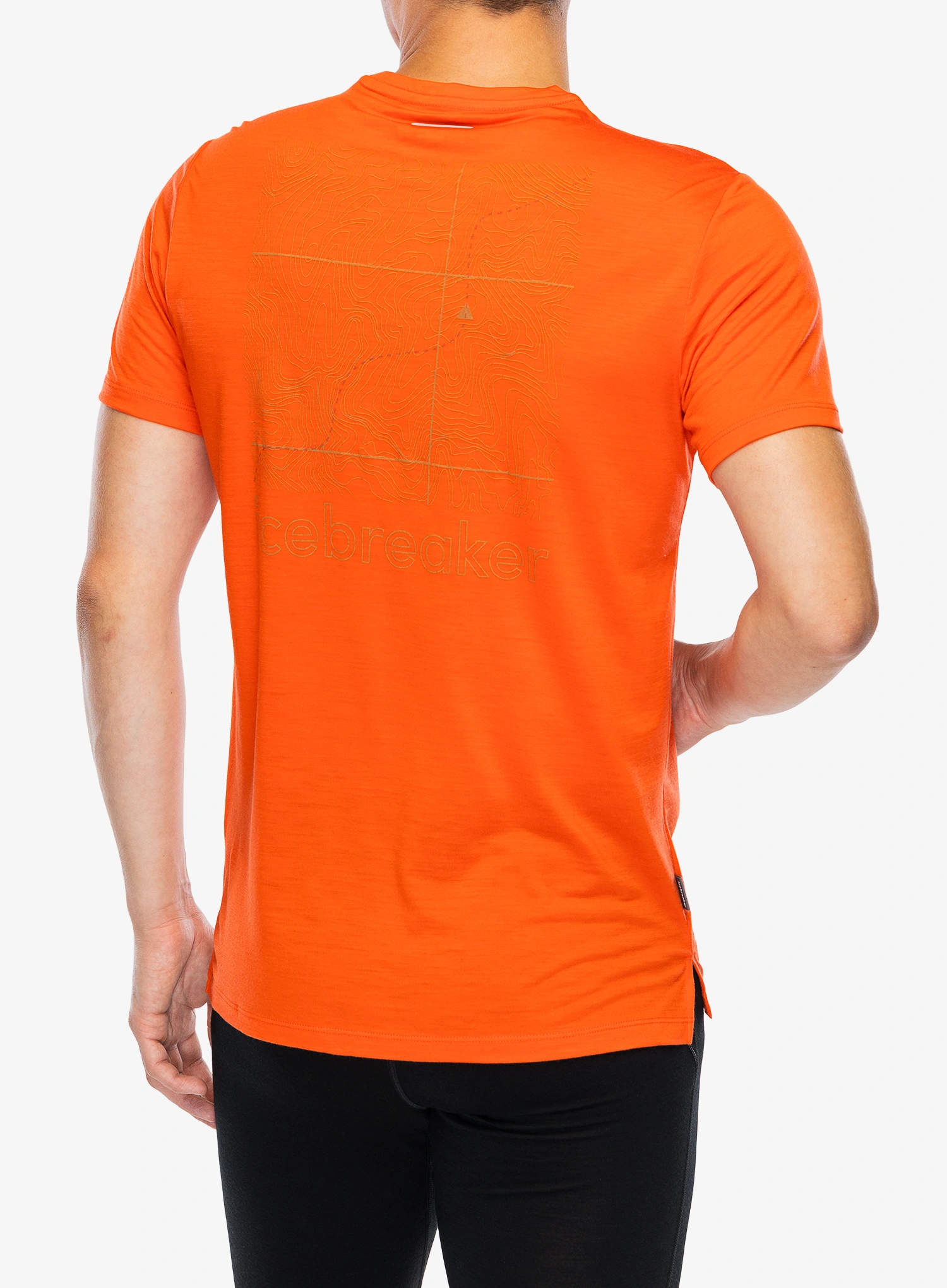 Majica s tiskom Icebreaker Merino Blend 125 Cool-Lite Sphere SS Tee Trail - fervid