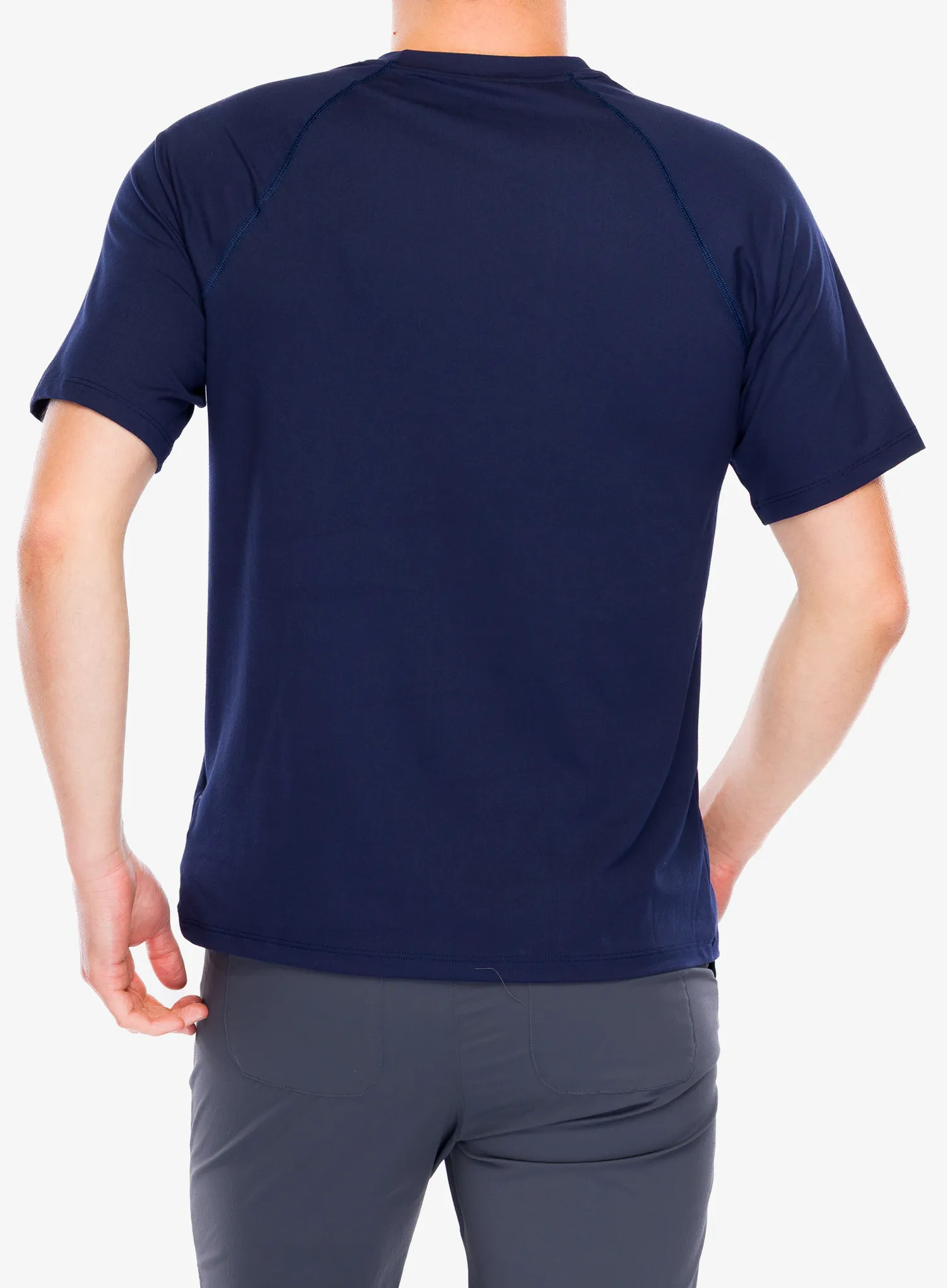 Majica s tiskom Marmot Windridge Graphic S/S - arctic navy