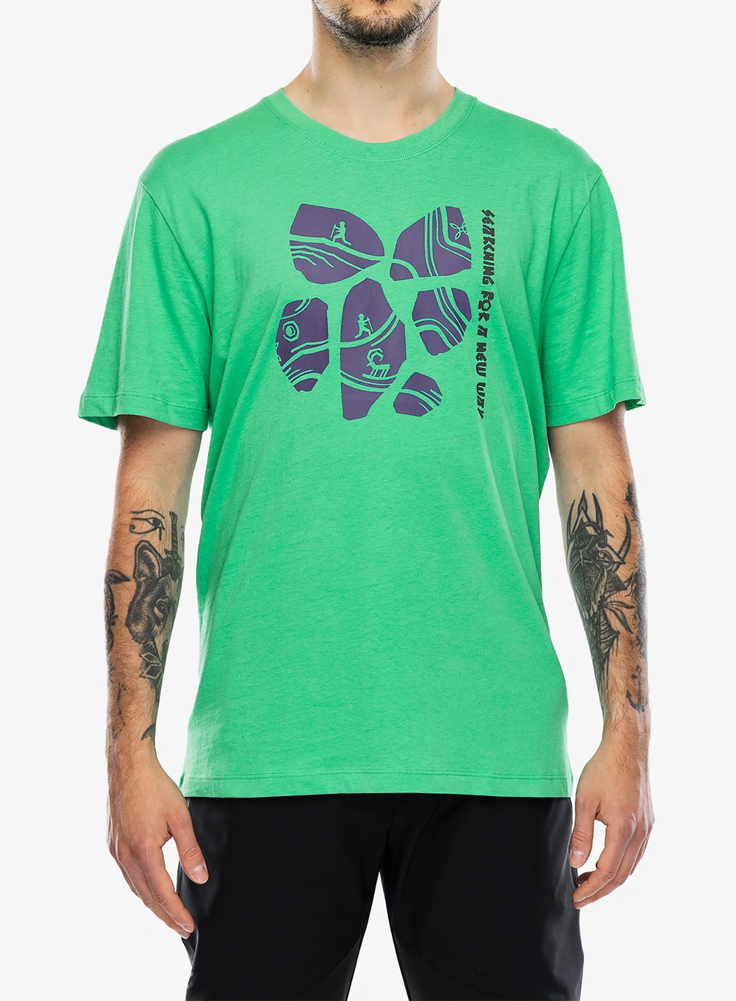 Majica s tiskom Montura Limestone T-Shirt - vibe green