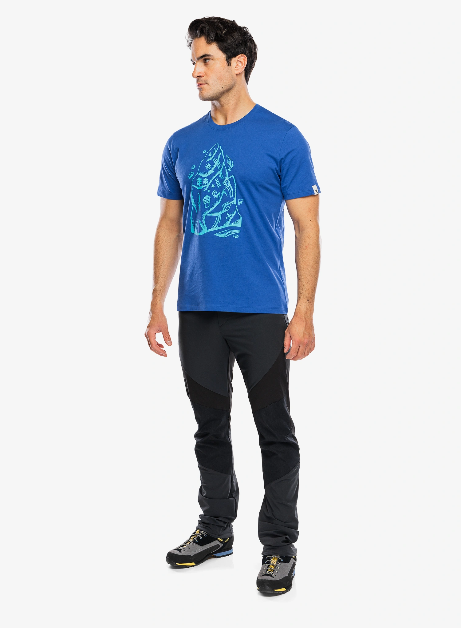 Majica s tiskom Montura Spire T-Shirt - b.blue