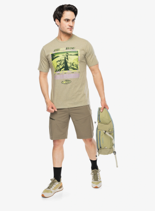 Majica s tiskom Patagonia Run Like Roots Responsibili-Tee - gumtree green