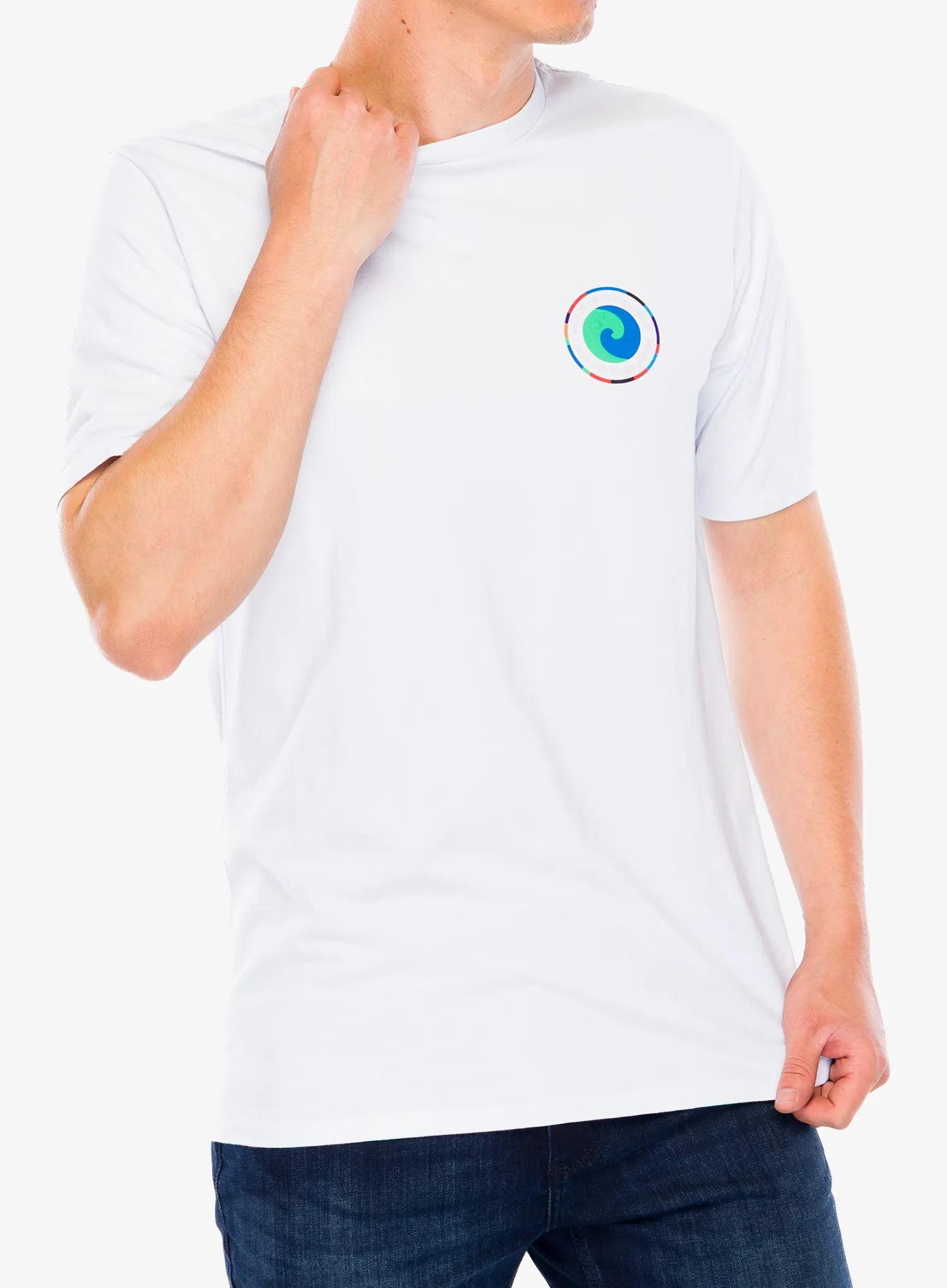 Majica s tiskom Patagonia Unity Fitz Responsibili-Tee - white