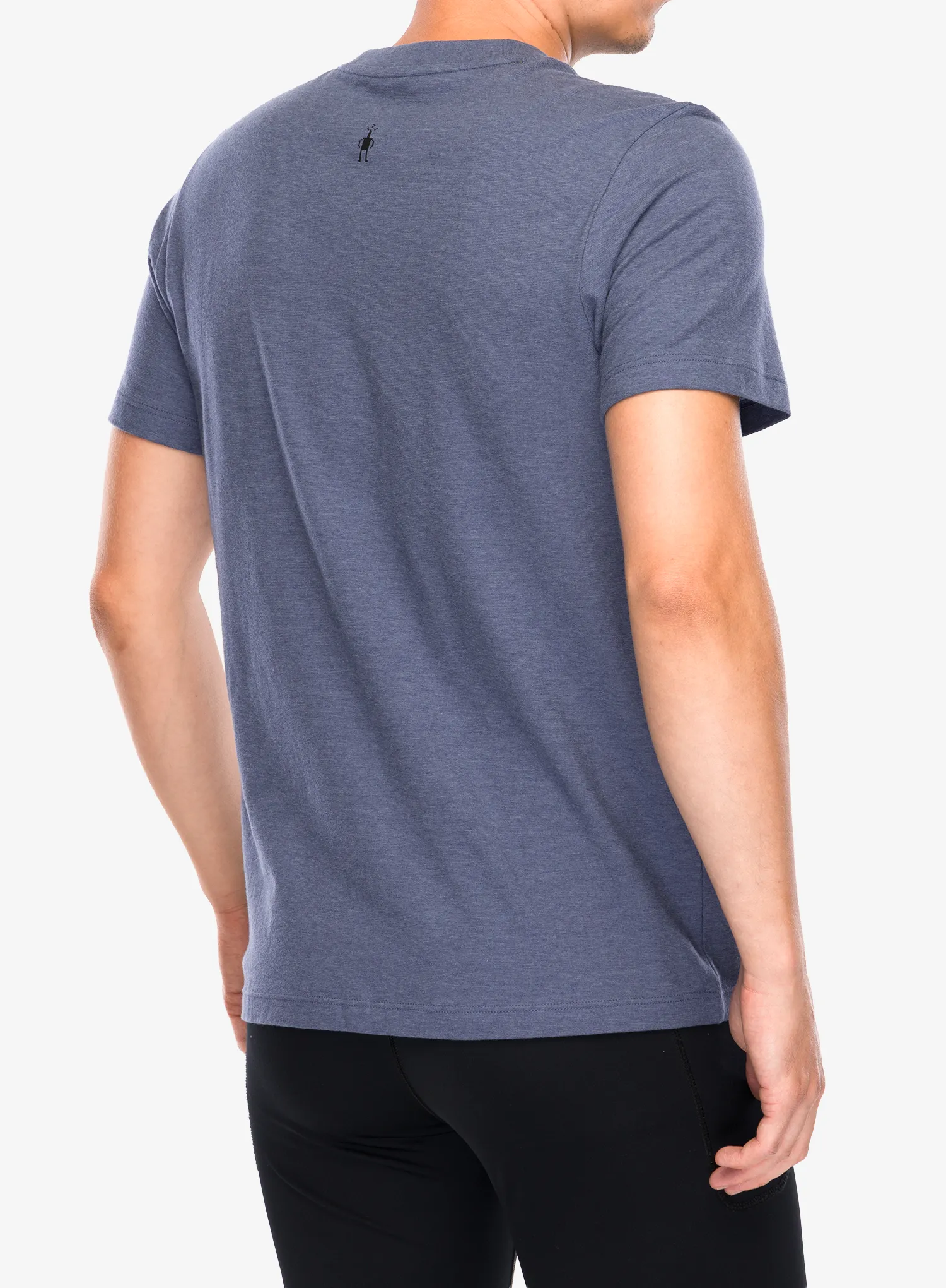 Majica s tiskom Smartwool Alpine A-Frame Short Sleeve Graphic Tee - nightfall blue