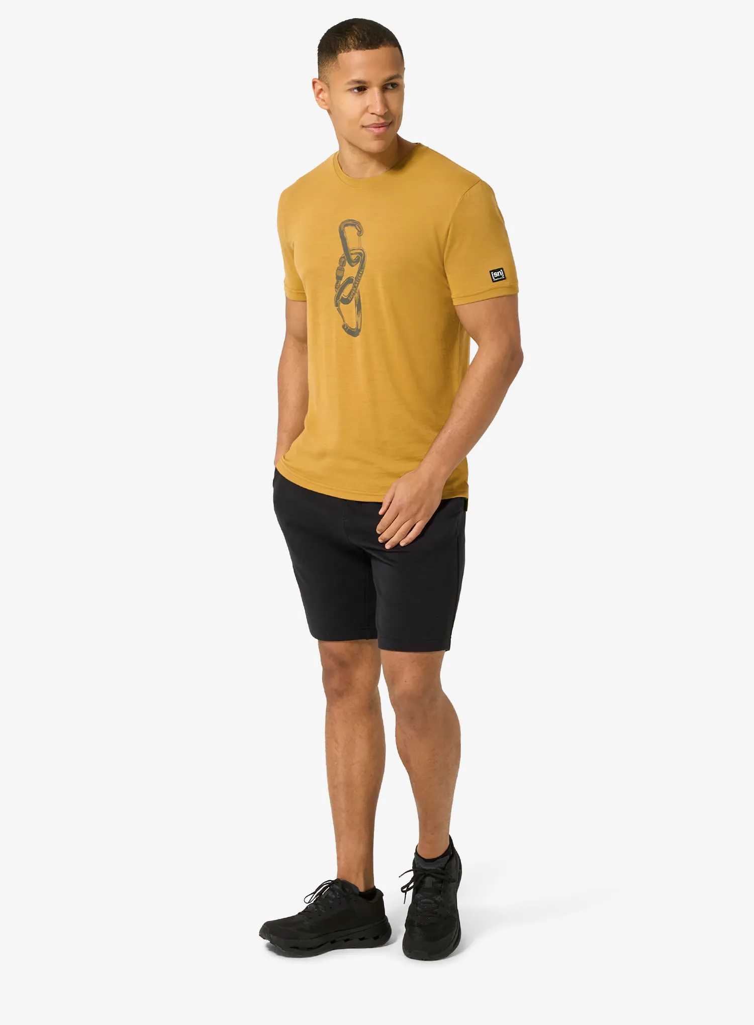 Majica s tiskom Super.natural Carabineri Tee - dried tobacco/c.mere grey mel