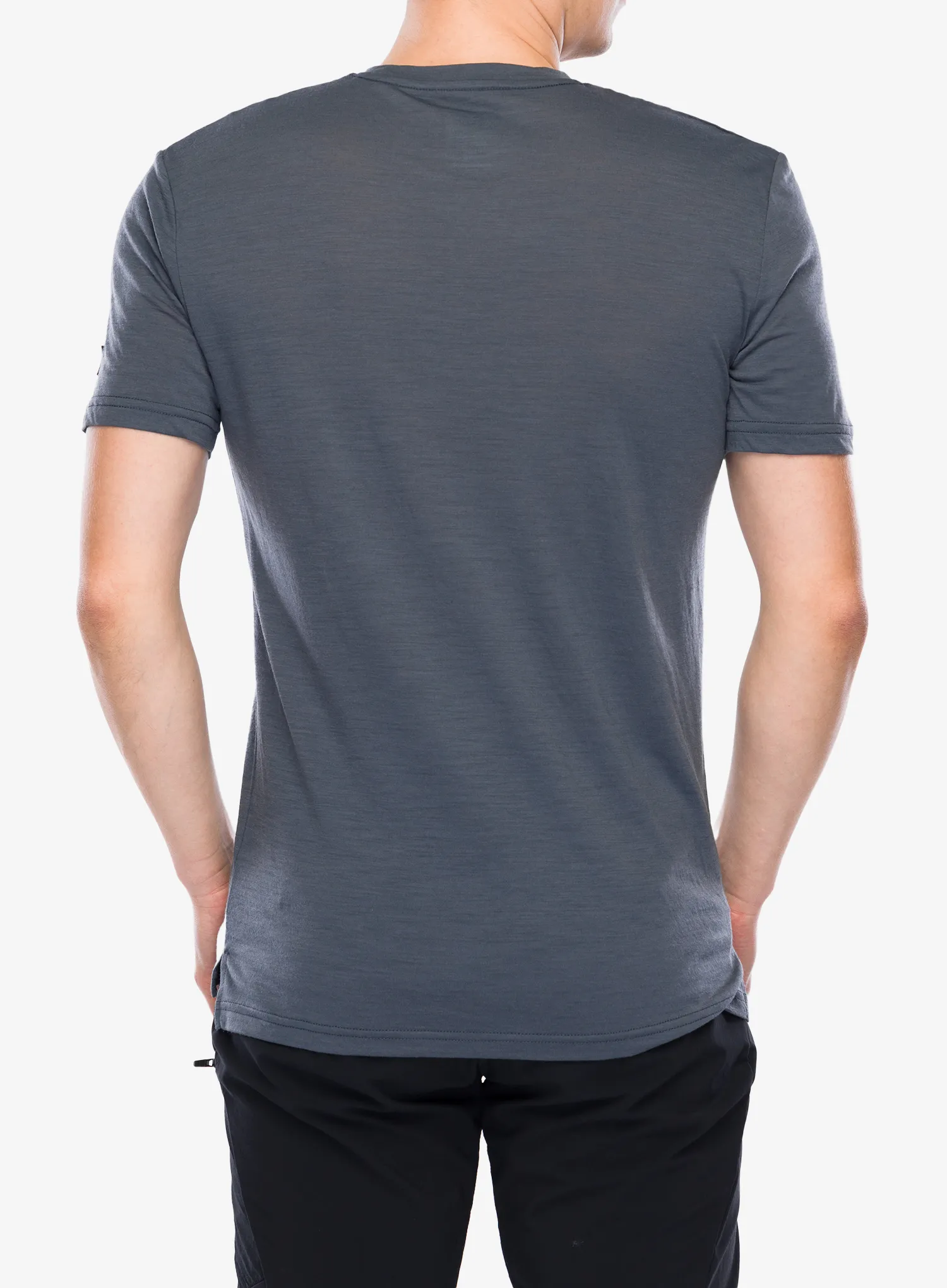 Majica s tiskom Super.natural Mountain Vibes Tee - turbulence blue/various