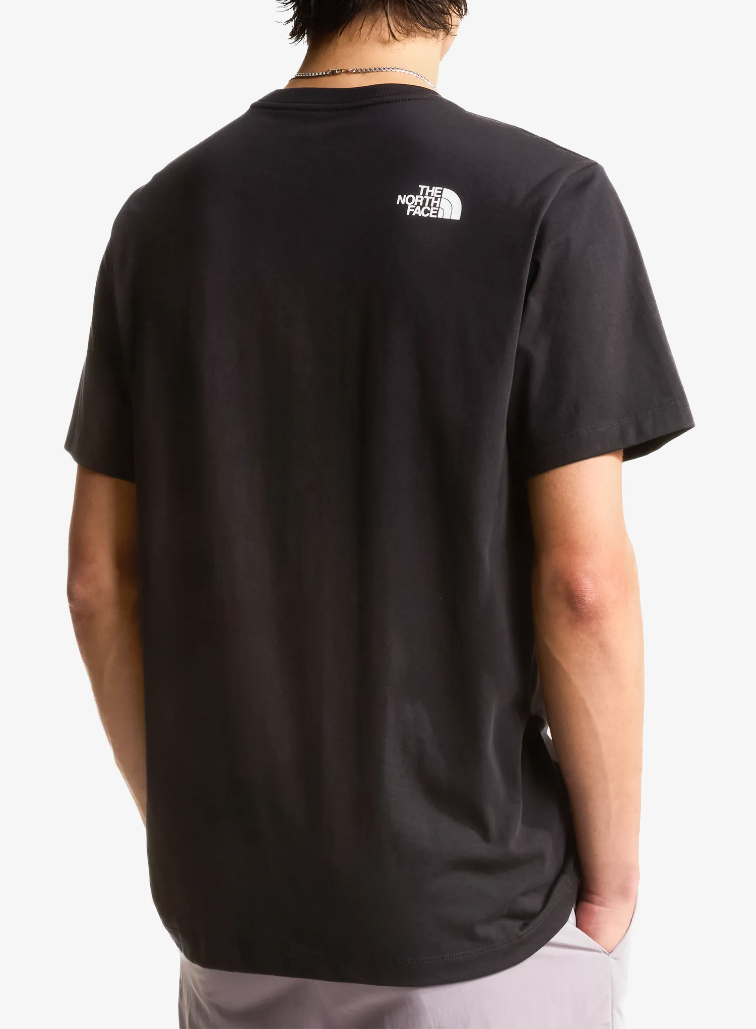 Majica s tiskom The North Face Evolution Half Dome Regular SS - black/white