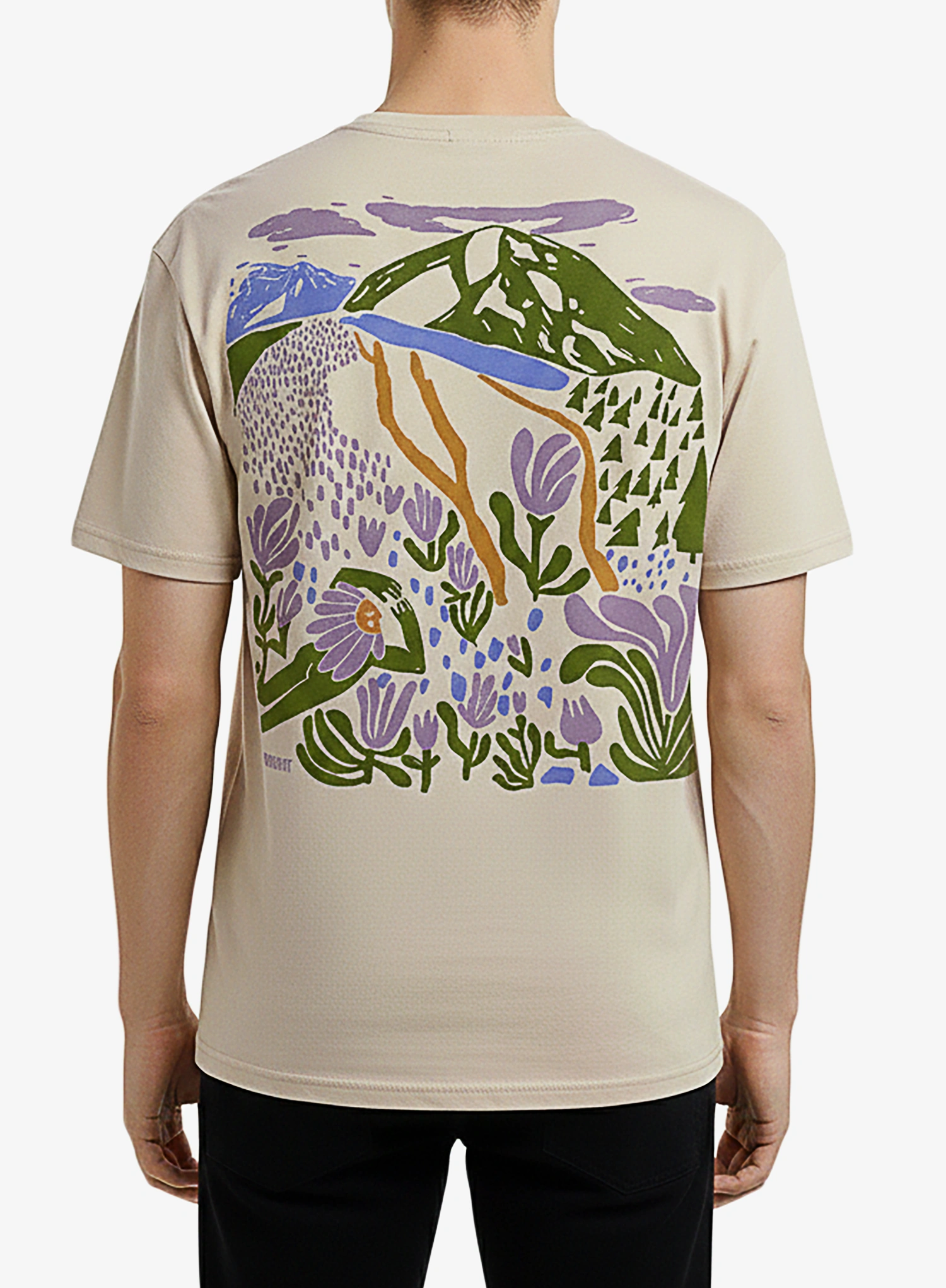 Majica s tiskom Turbat Krokusy T-Shirt - bog lime