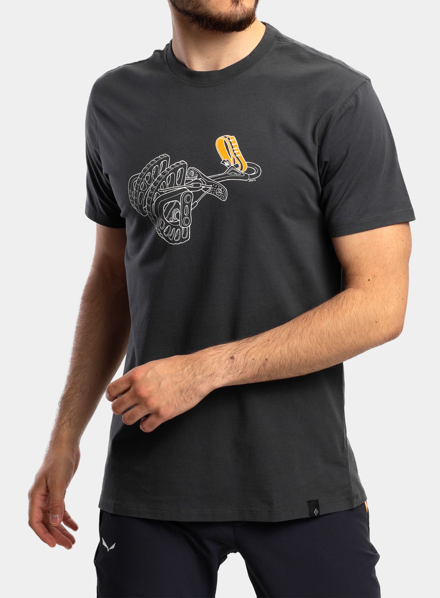 Pamučna majica Black Diamond Cam Tee - carbon