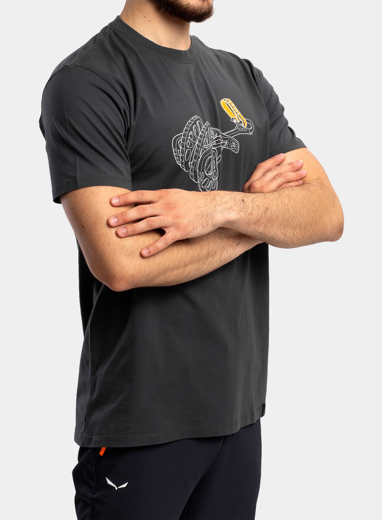 Pamučna majica Black Diamond Cam Tee - carbon