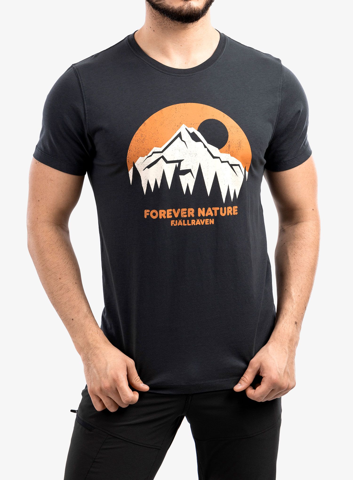 Pamučna majica Fjallraven Nature T-shirt - dark navy