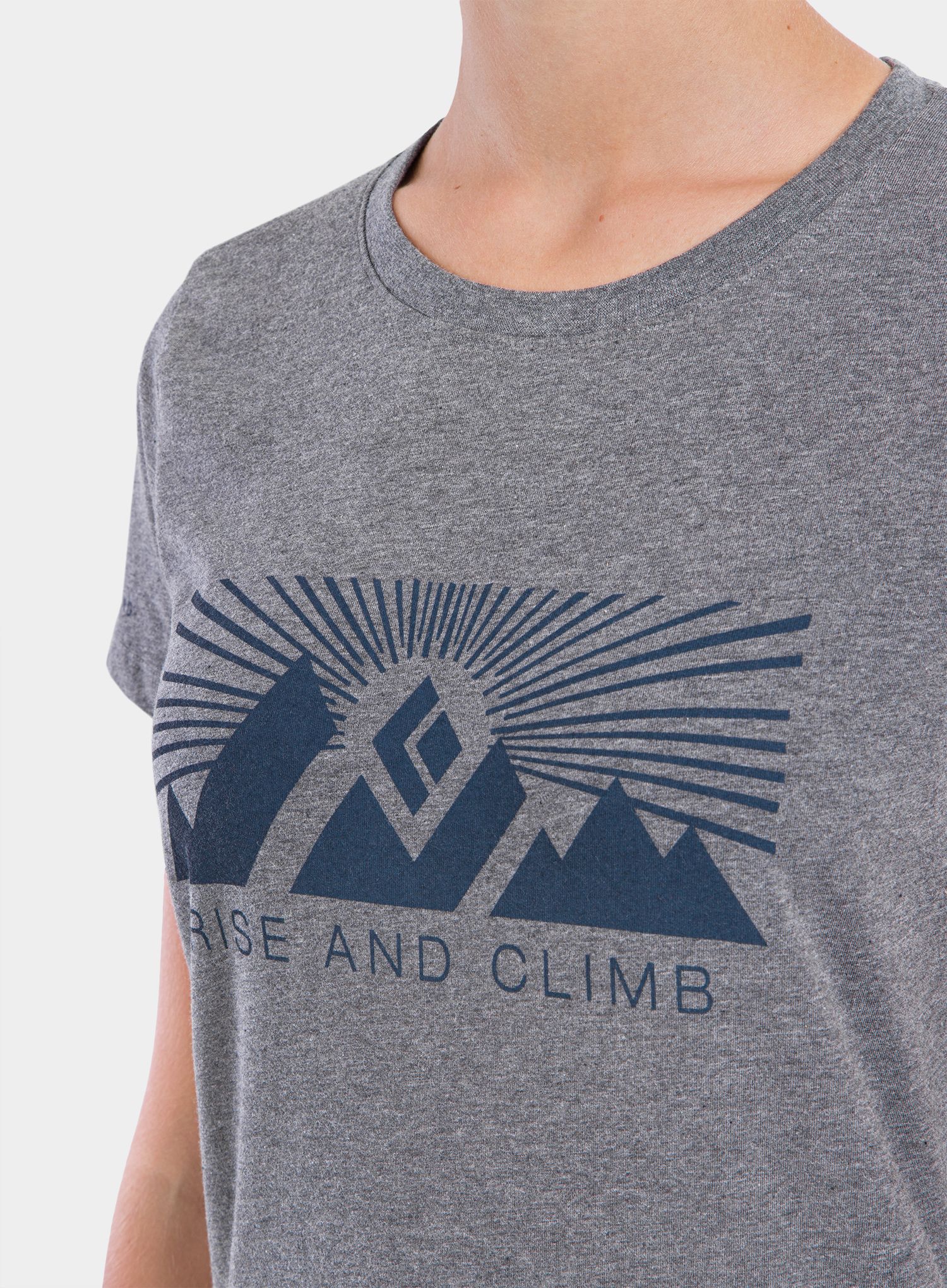 Ženska majica Black Diamond Rise and Climb Tee - charcoal heather