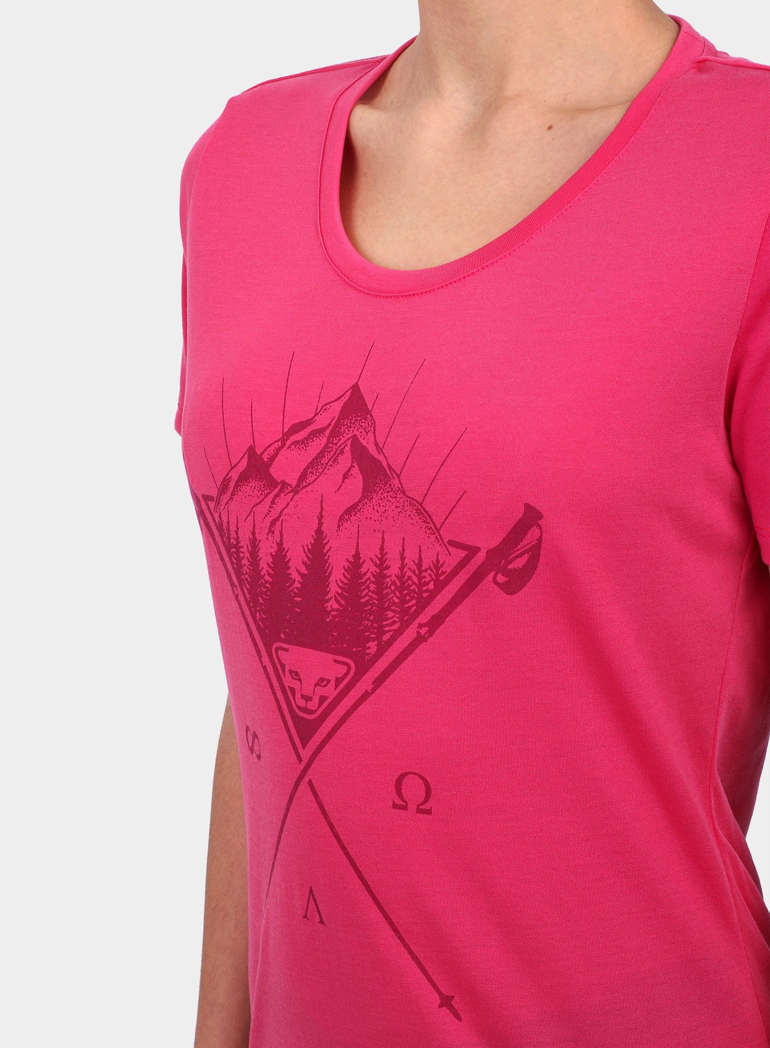 Ženska majica Dynafit Transalper Graphic S/S Tee - lipstick/tattoo