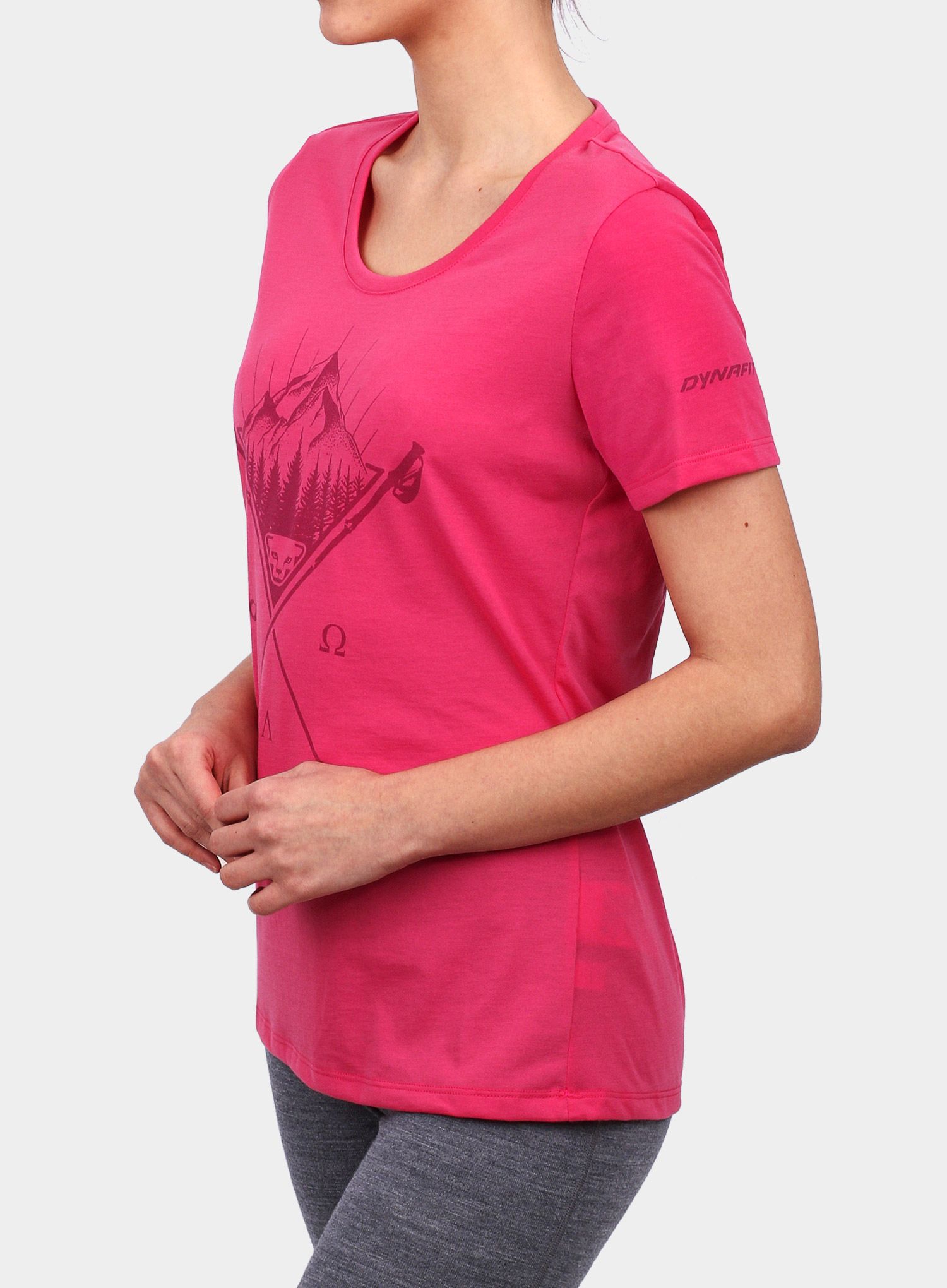 Ženska majica Dynafit Transalper Graphic S/S Tee - lipstick/tattoo